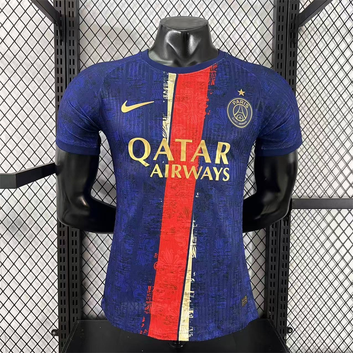 Paris Saint-Germain PSG 25-26 Red Slash Blue Special Jersey - Player Version - UnitedFutballJersey