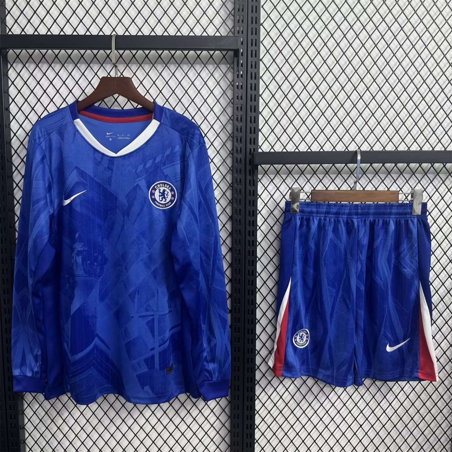 C.H.E.L.S.E.A 25-26 Home Long Sleeves Unsponsored Blue Kids Kit - UnitedFutballJersey