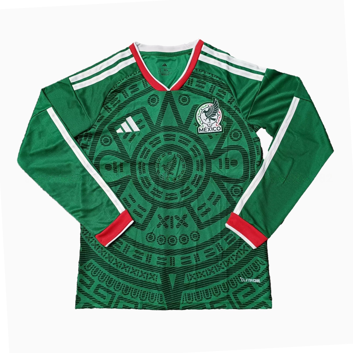 Mexico 25-26 Home Long Sleeves Jersey (Leaked Version) - Fans Version - UnitedFutballJersey