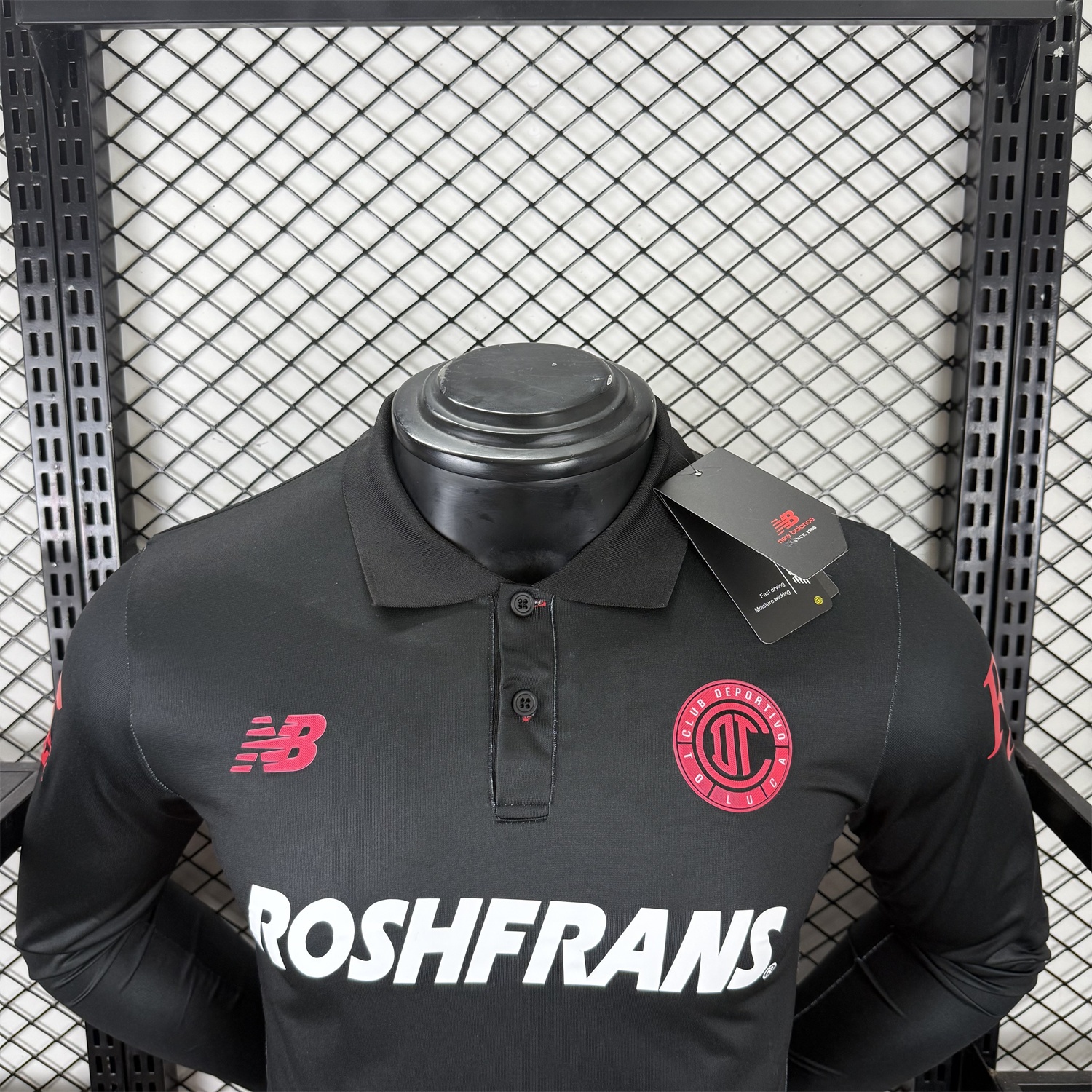 Toluca 25-26 Third Black Long Sleeves Jersey - Player Version - UnitedFutballJersey