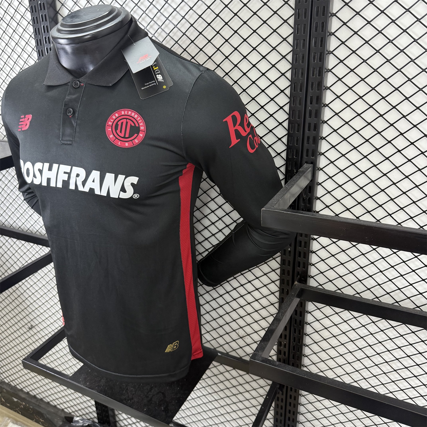Toluca 25-26 Third Black Long Sleeves Jersey - Player Version - UnitedFutballJersey