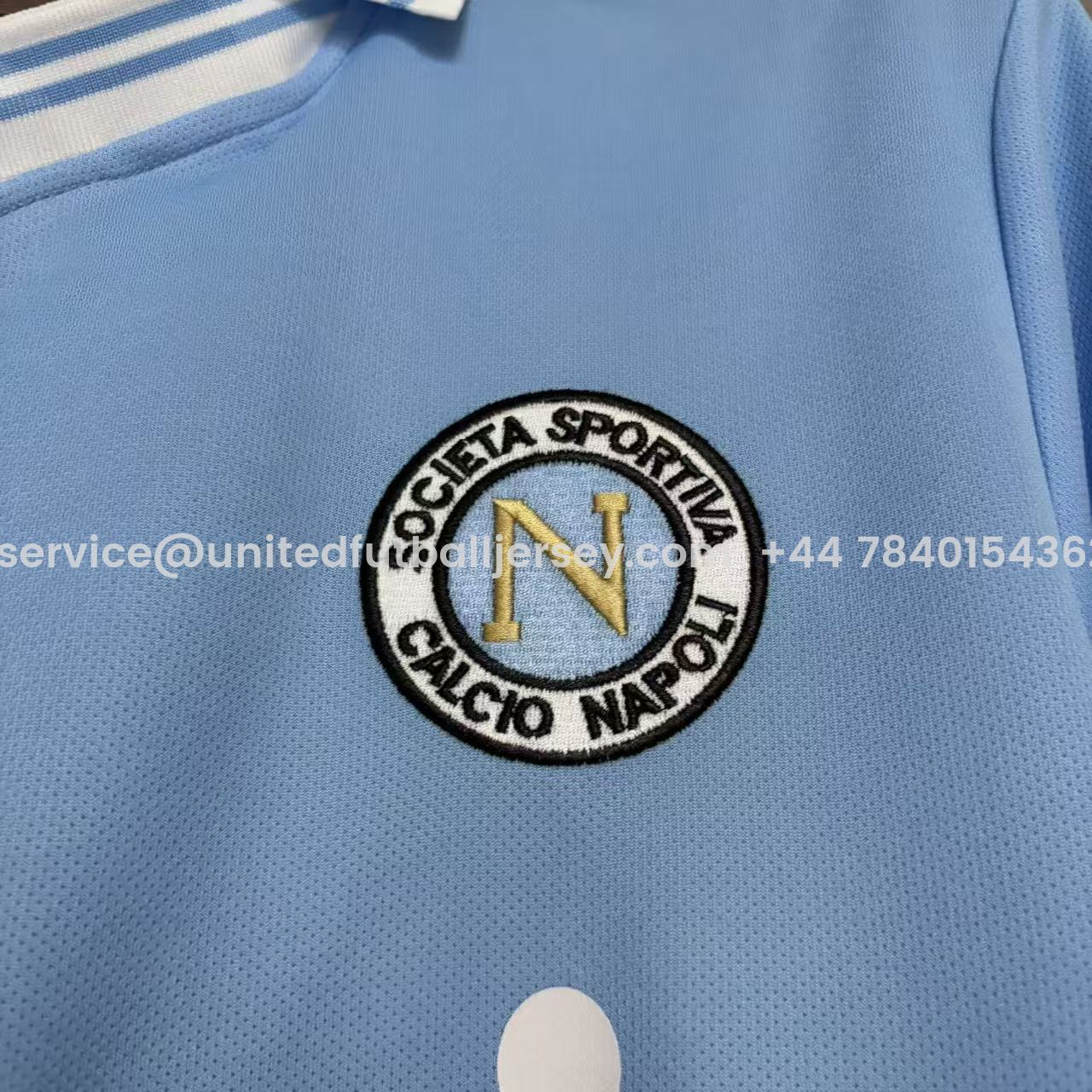 Retro Napoli 1987-88 Home 2 Blue Jersey - UnitedFutballJersey