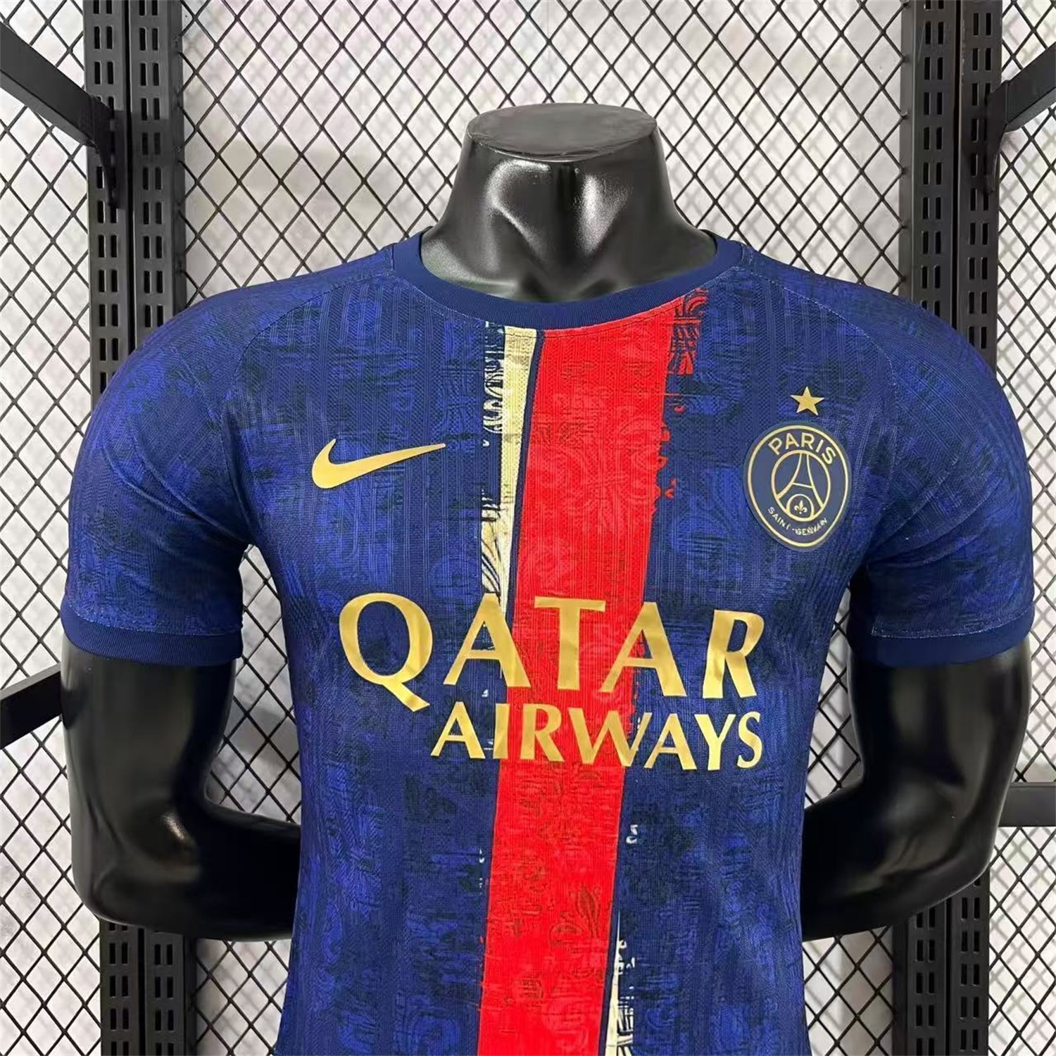 Paris Saint-Germain PSG 25-26 Red Slash Blue Special Jersey - Player Version - UnitedFutballJersey