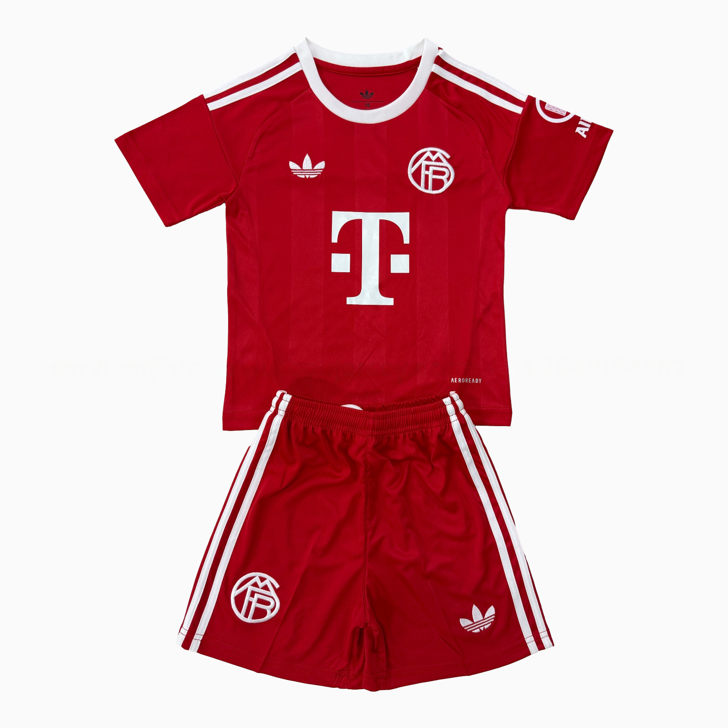Bayern Munich 25-26 Red Goalkeeper Kids Kit - UnitedFutballJersey