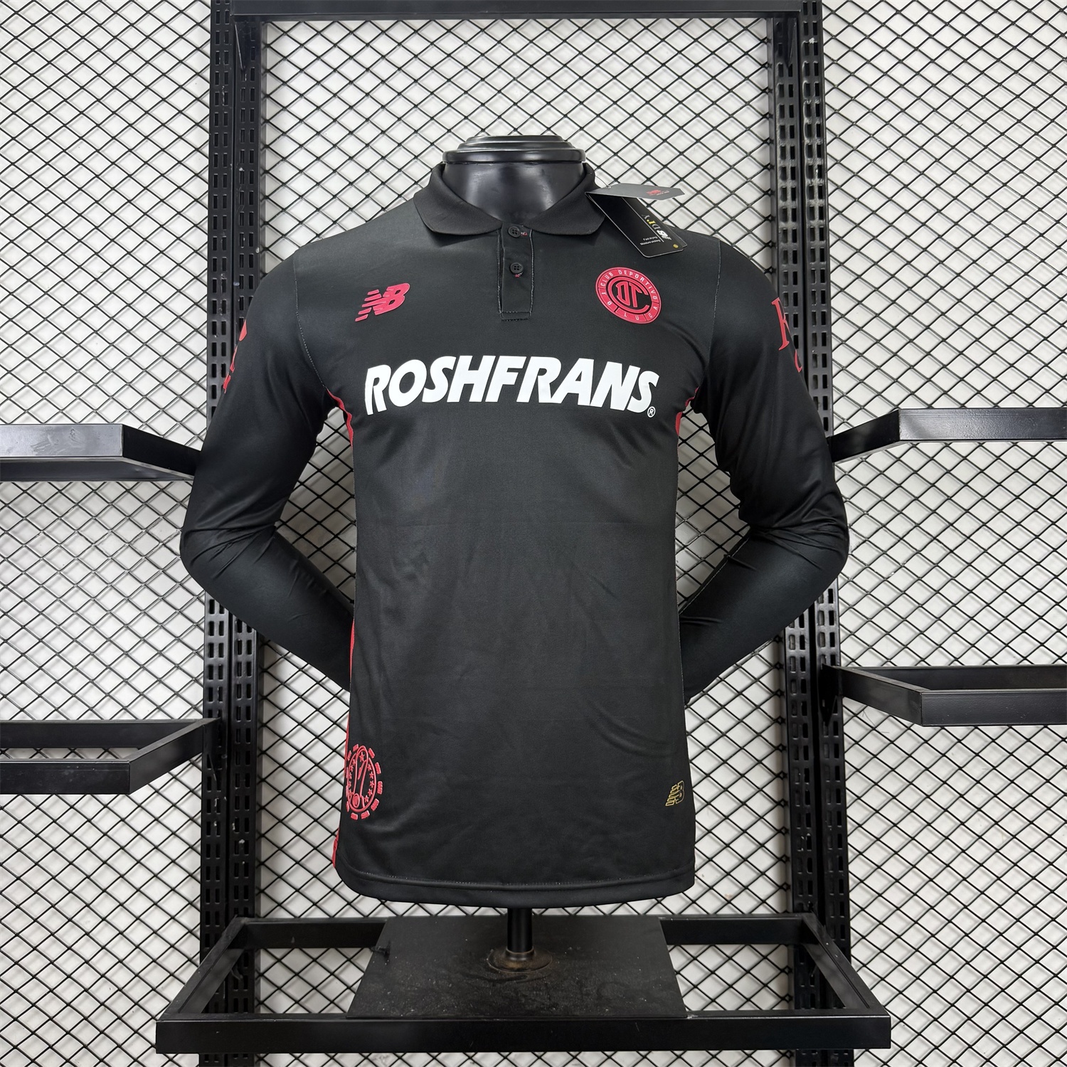 Toluca 25-26 Third Black Long Sleeves Jersey - Player Version - UnitedFutballJersey