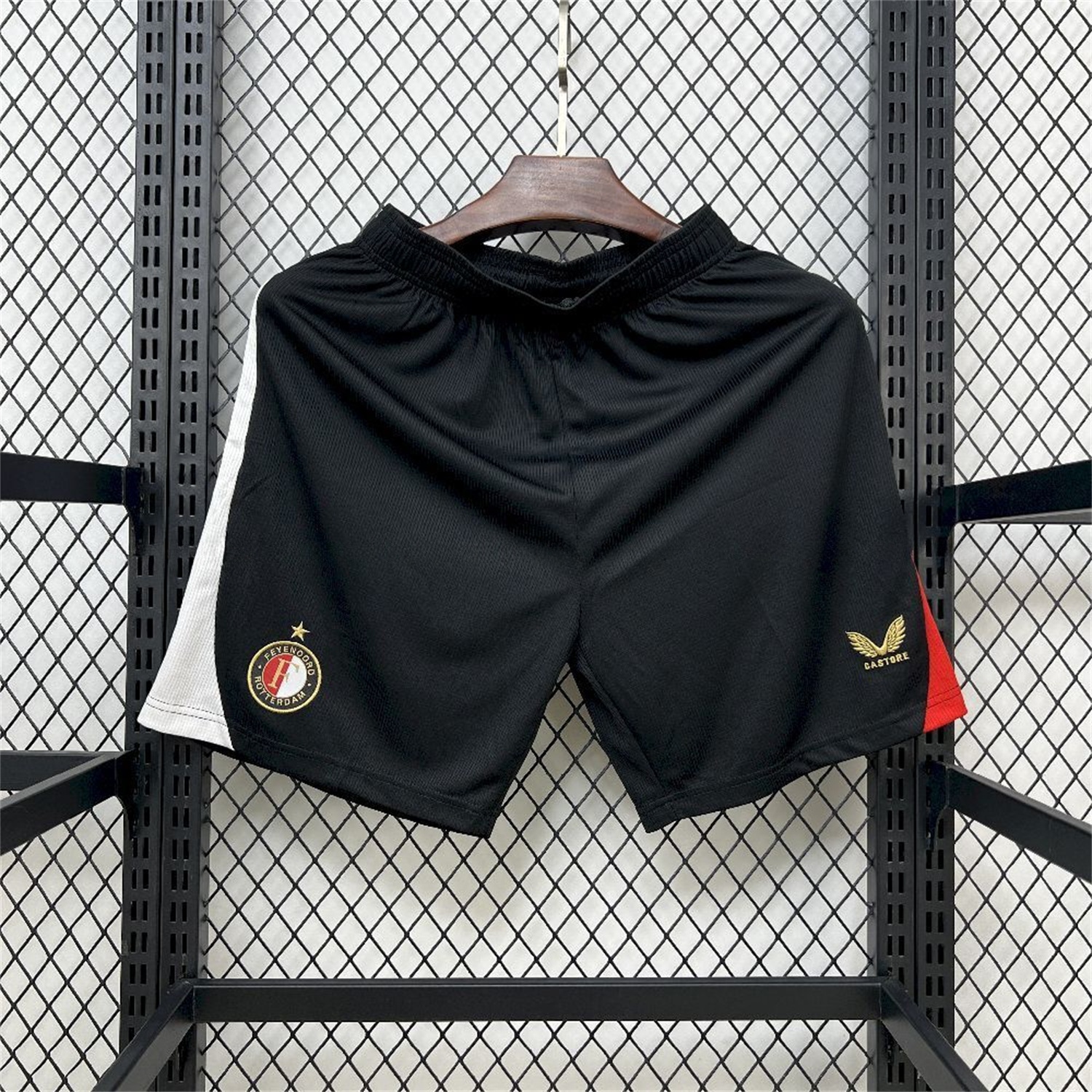 Feyenoord 25-26 Home Black Shorts - Fans Version - UnitedFutballJersey