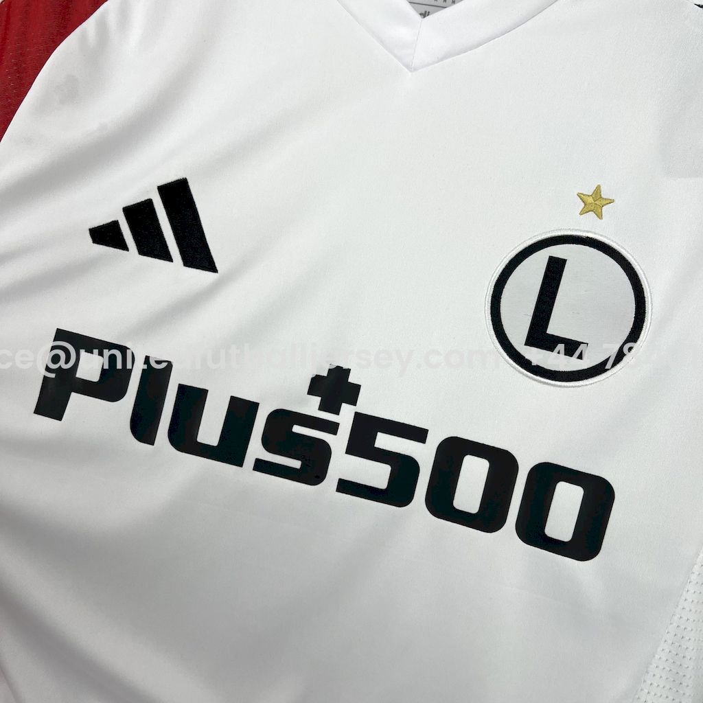 Legia Warszawa 25-26 Home White Jersey - Fans Version - UnitedFutballJersey