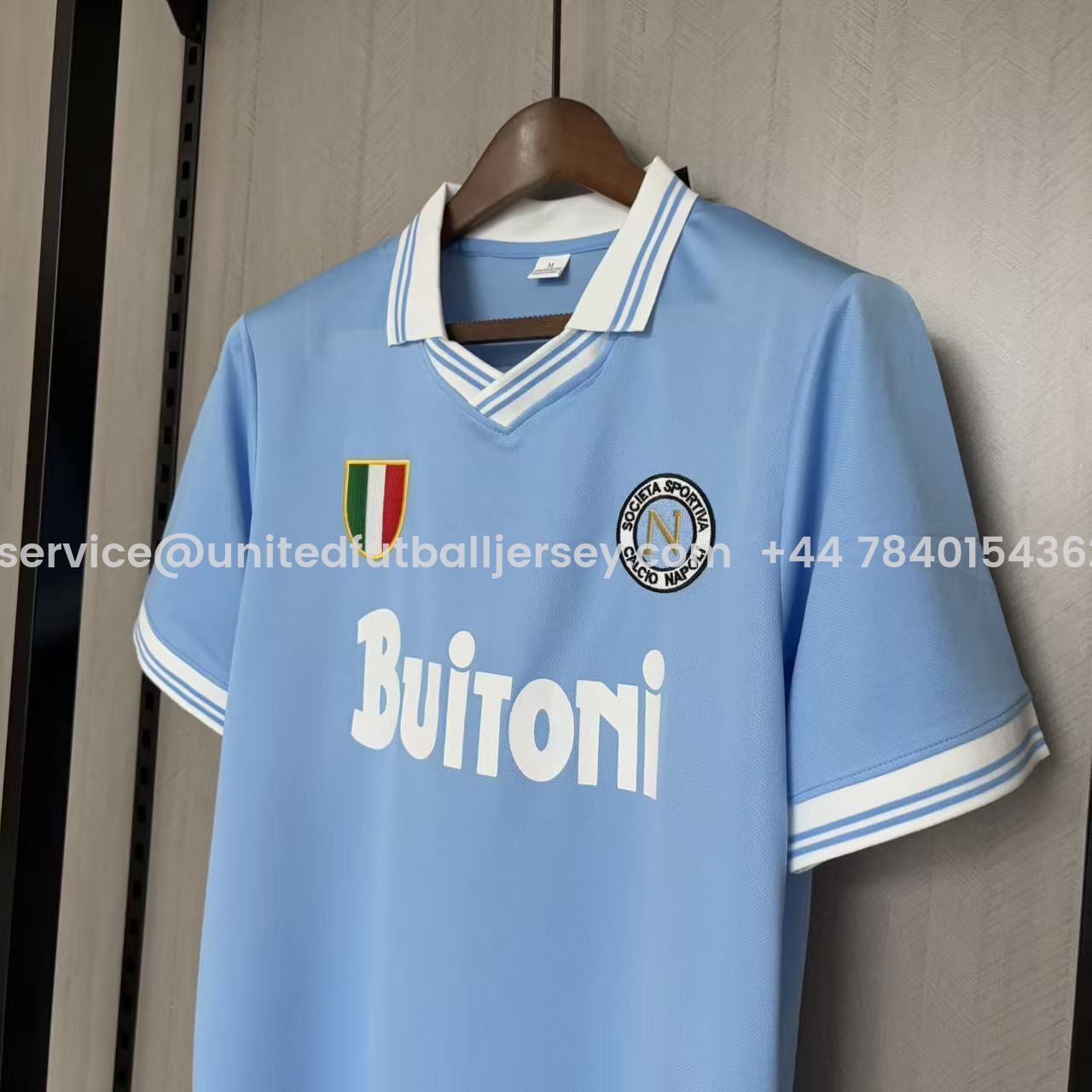 Retro Napoli 1987-88 Home 2 Blue Jersey - UnitedFutballJersey