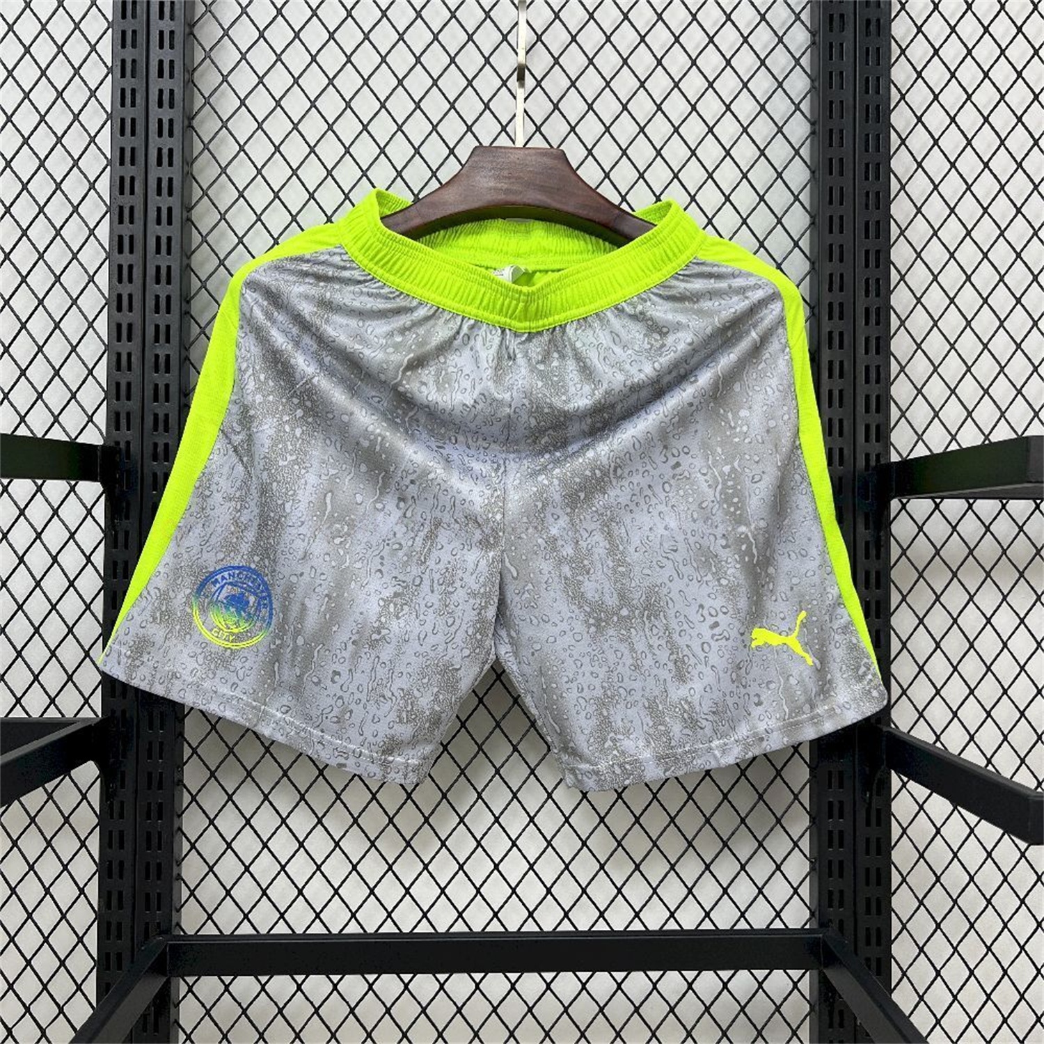 Manchester City 25-26 Third Grey Shorts - Fans Version - UnitedFutballJersey