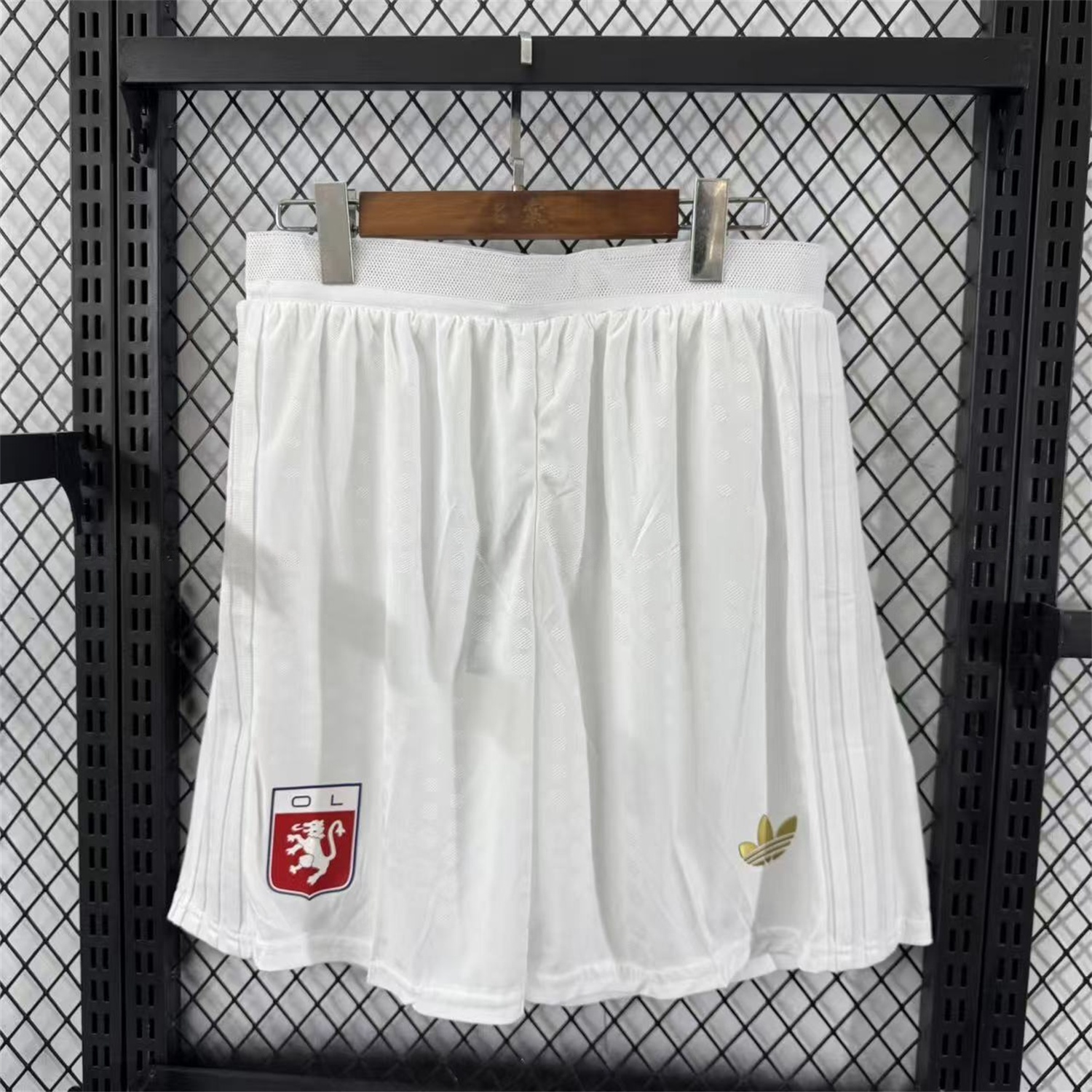 Lyon 25-26 Anniversary White Shorts - Player Version - UnitedFutballJersey