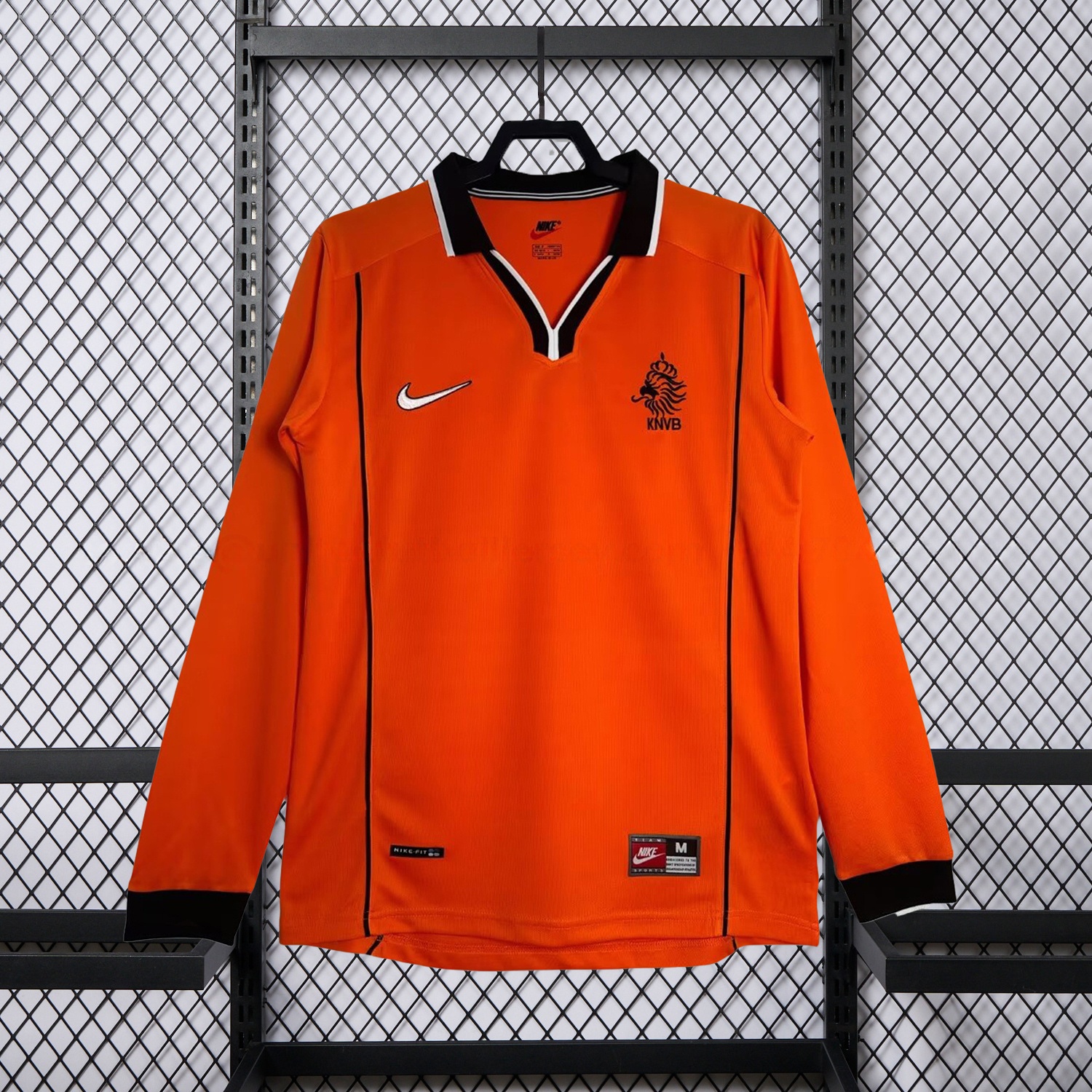 Retro Netherlands 1998 Home Long Sleeves Jersey - UnitedFutballJersey