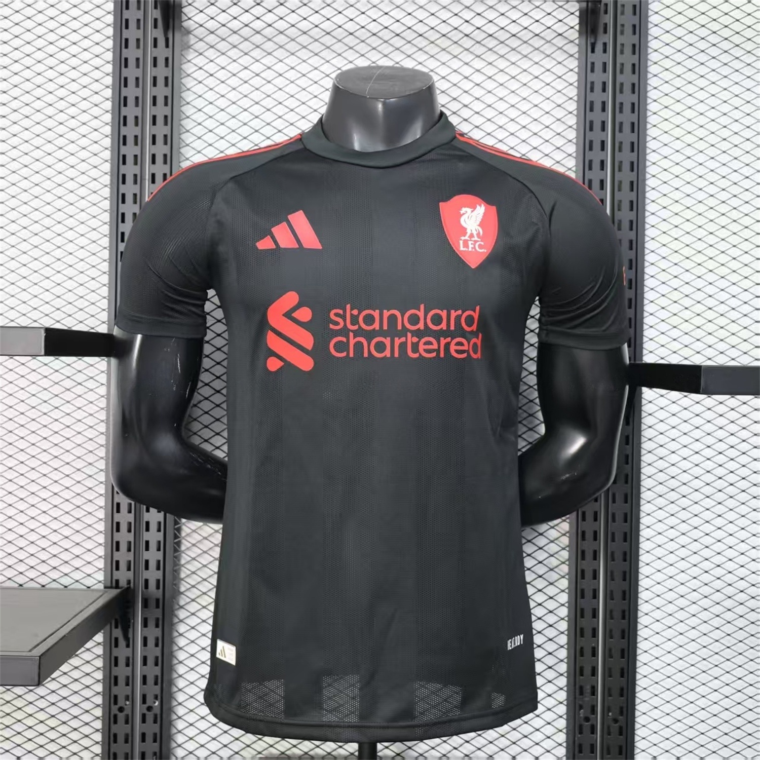 Liver.pool 25-26 Black Special Whit Red Sponsor Jersey - Player Version - UnitedFutballJersey