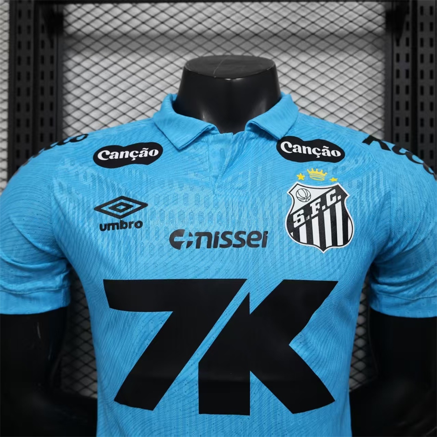 Santos 25-26 Third Blue Jersey - Play Version - UnitedFutballJersey