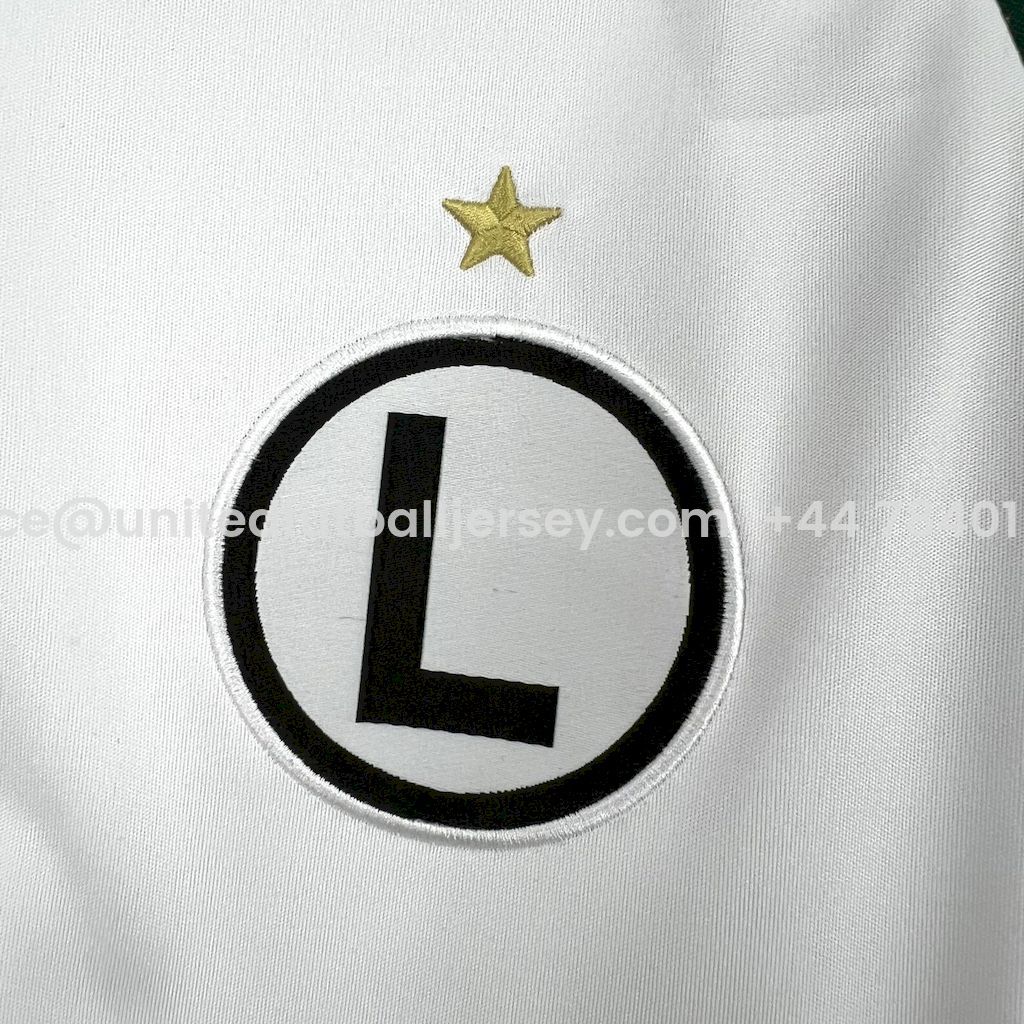 Legia Warszawa 25-26 Home White Jersey - Fans Version - UnitedFutballJersey