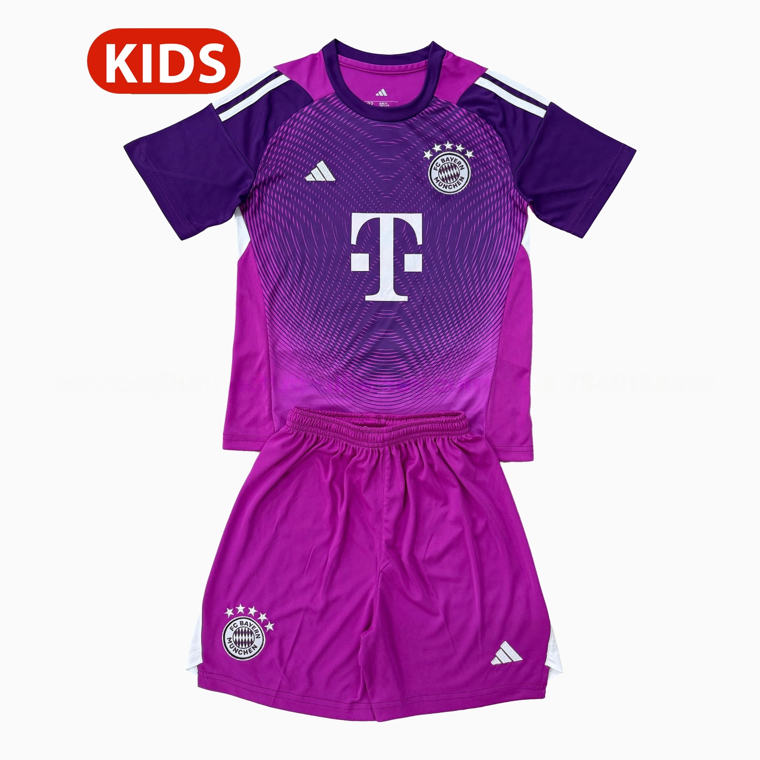 Bayern Munich 25-26 Pueple Goalkeeper Kids Kit - UnitedFutballJersey