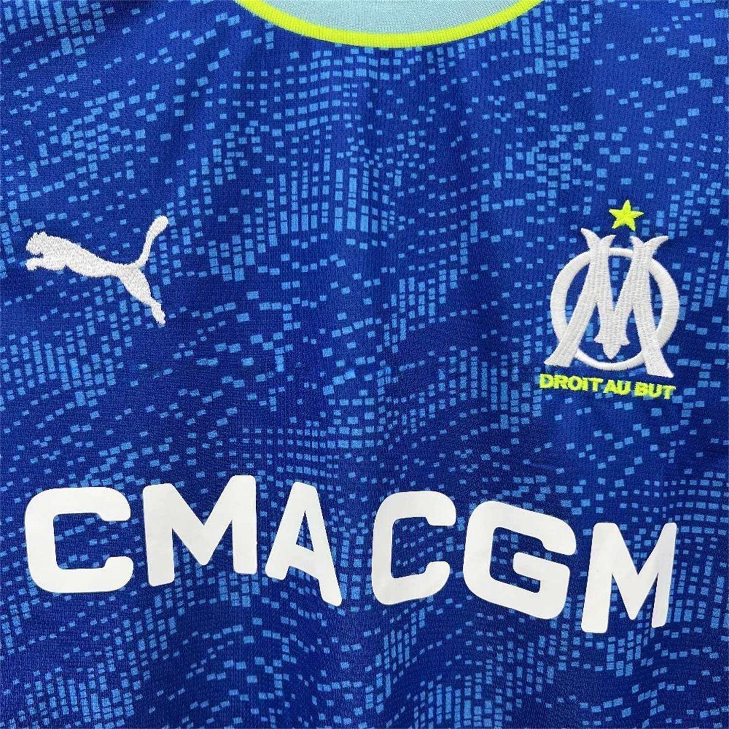 Marseille 25-26 Third Blue Jersey - Fans Version - UnitedFutballJersey