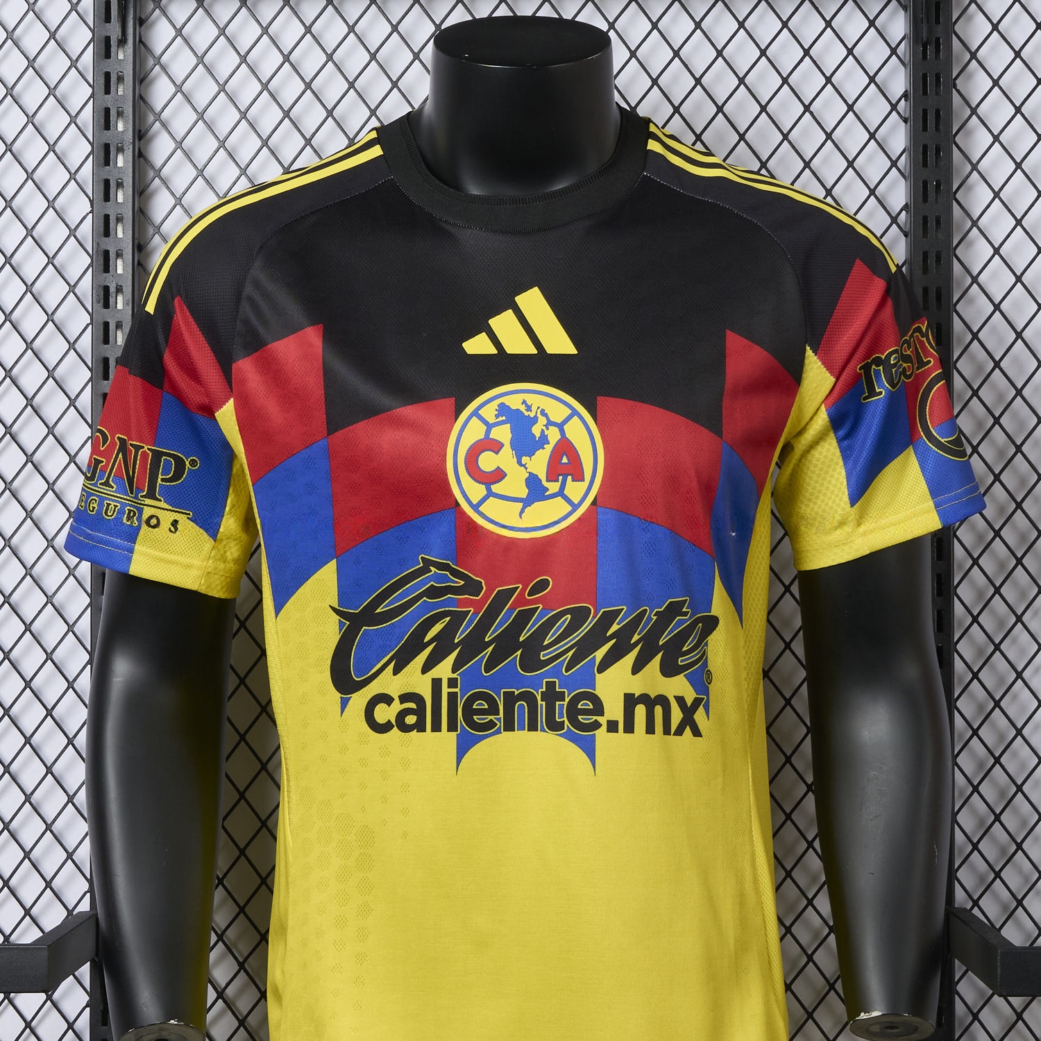 【El Día de Muertos Font】Club América 25-26 Home Yellow Jersey - Player Version - UnitedFutballJersey