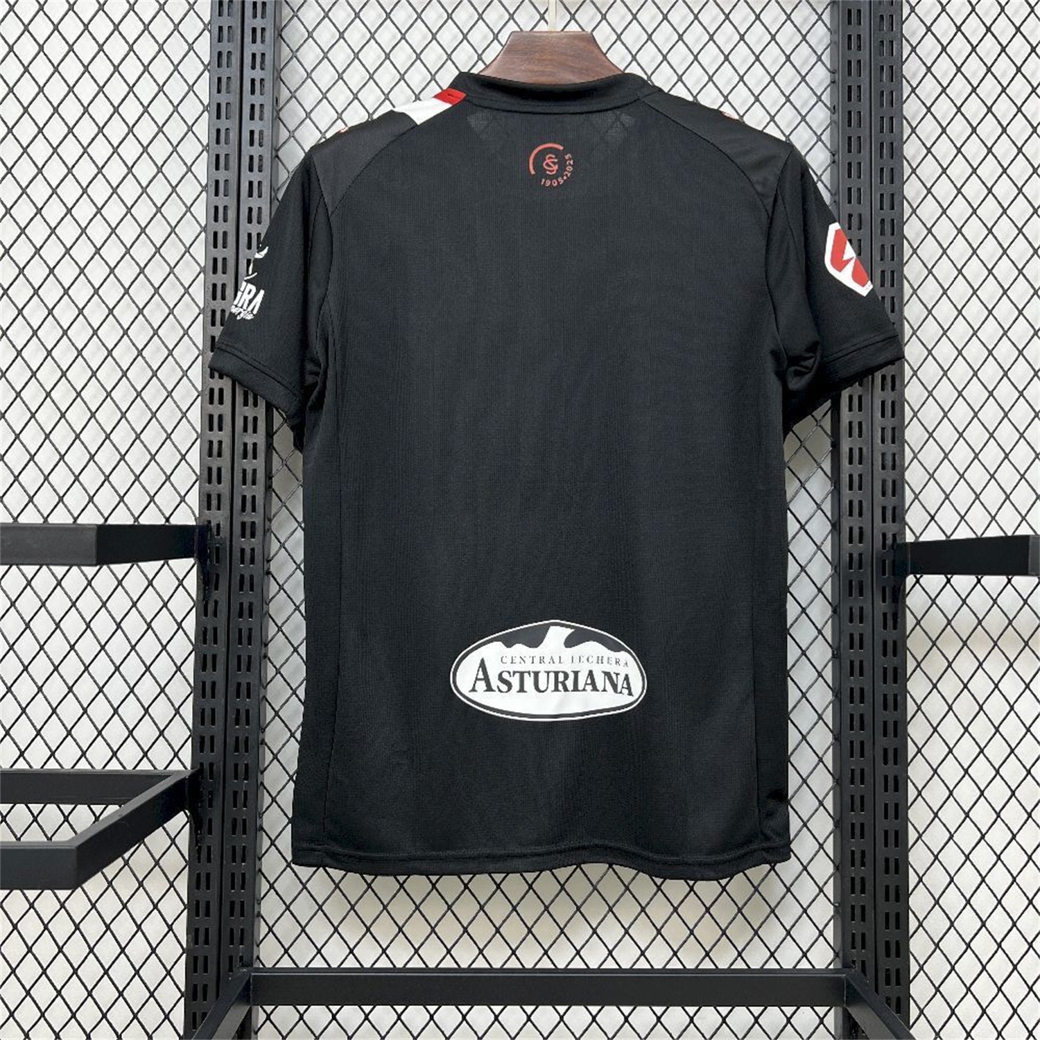 Sporting Gijon 25-26 Away Black Jersey - Fans Version - UnitedFutballJersey