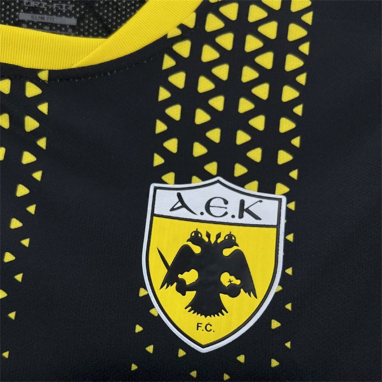 AEK Athens 25-26 Away Black Jersey - Fans Version - UnitedFutballJersey