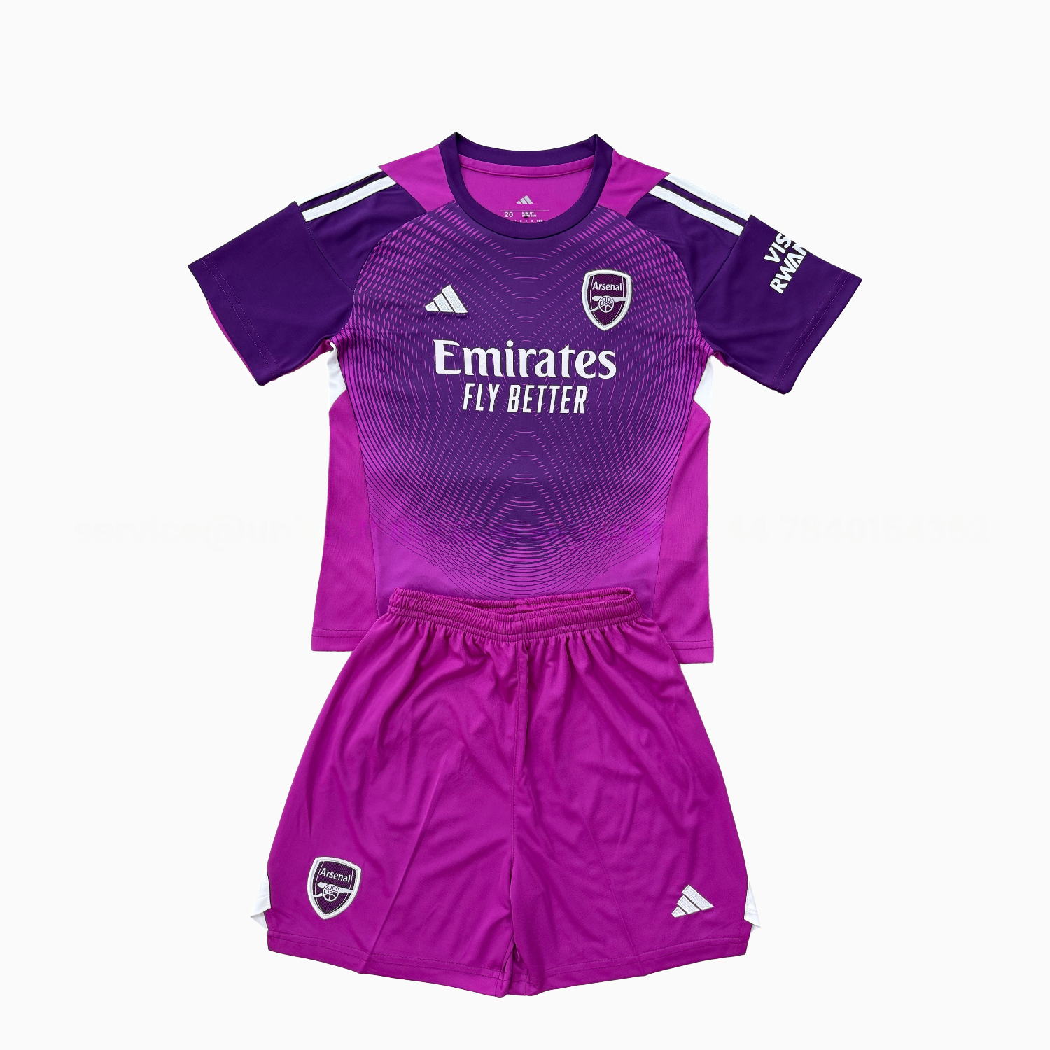Arsenal 25-26 Purple Goalkeeper Men's Adult Jersey Set - Fans Version - UnitedFutballJersey