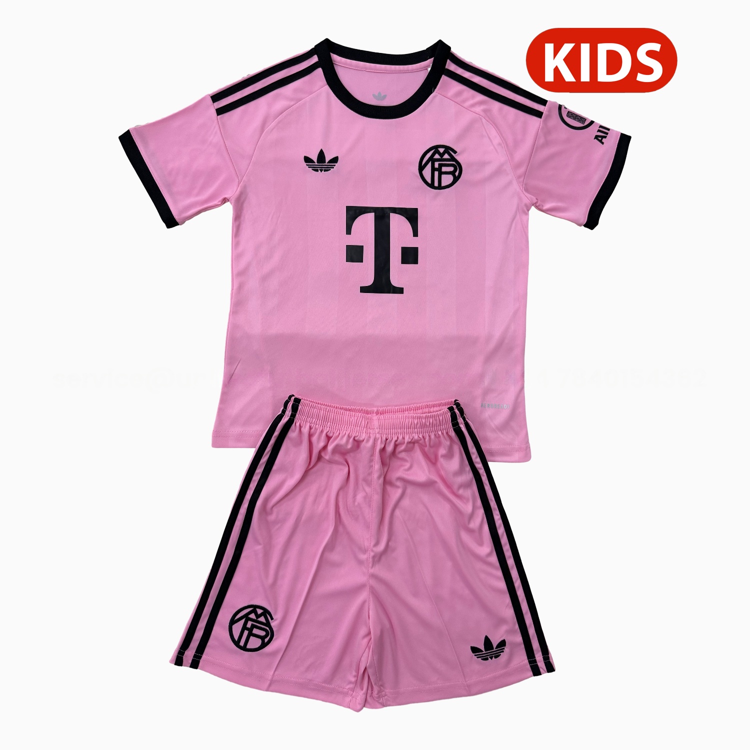 Bayern Munich 25-26 Pink Goalkeeper Kids Kit - UnitedFutballJersey