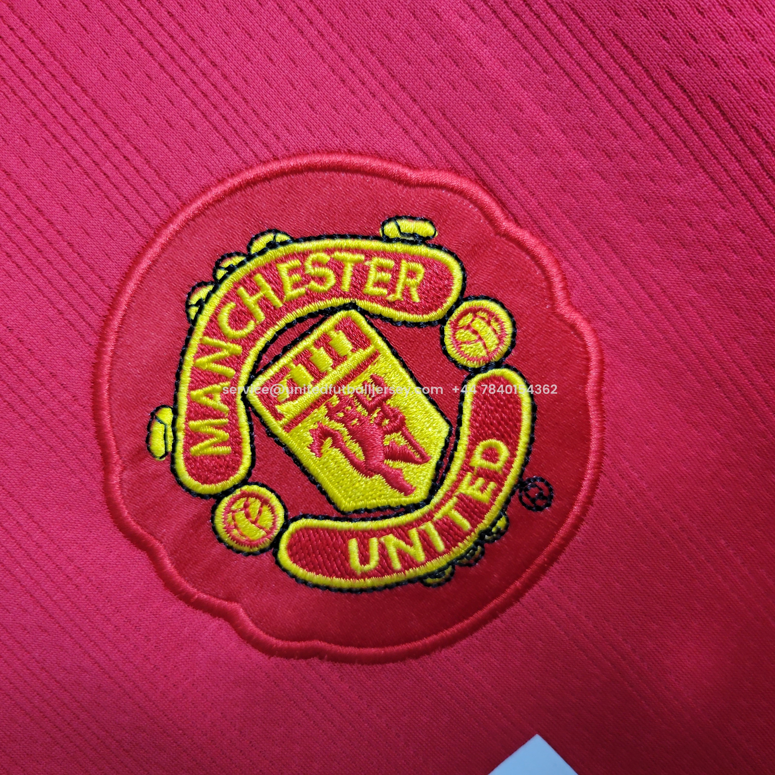 Retro Manchester United 08-09 Home Long Sleeve Jersey - UnitedFutballJersey