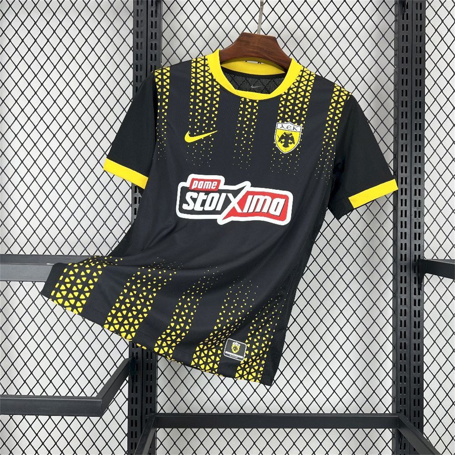 AEK Athens 25-26 Away Black Jersey - Fans Version - UnitedFutballJersey