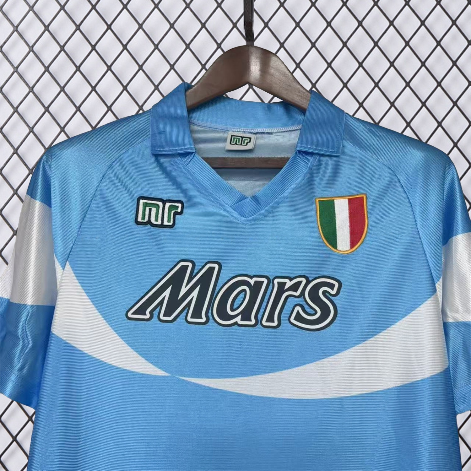 Retro Napoli 1990-91 Home 2 Sky Blue And White Jersey - UnitedFutballJersey