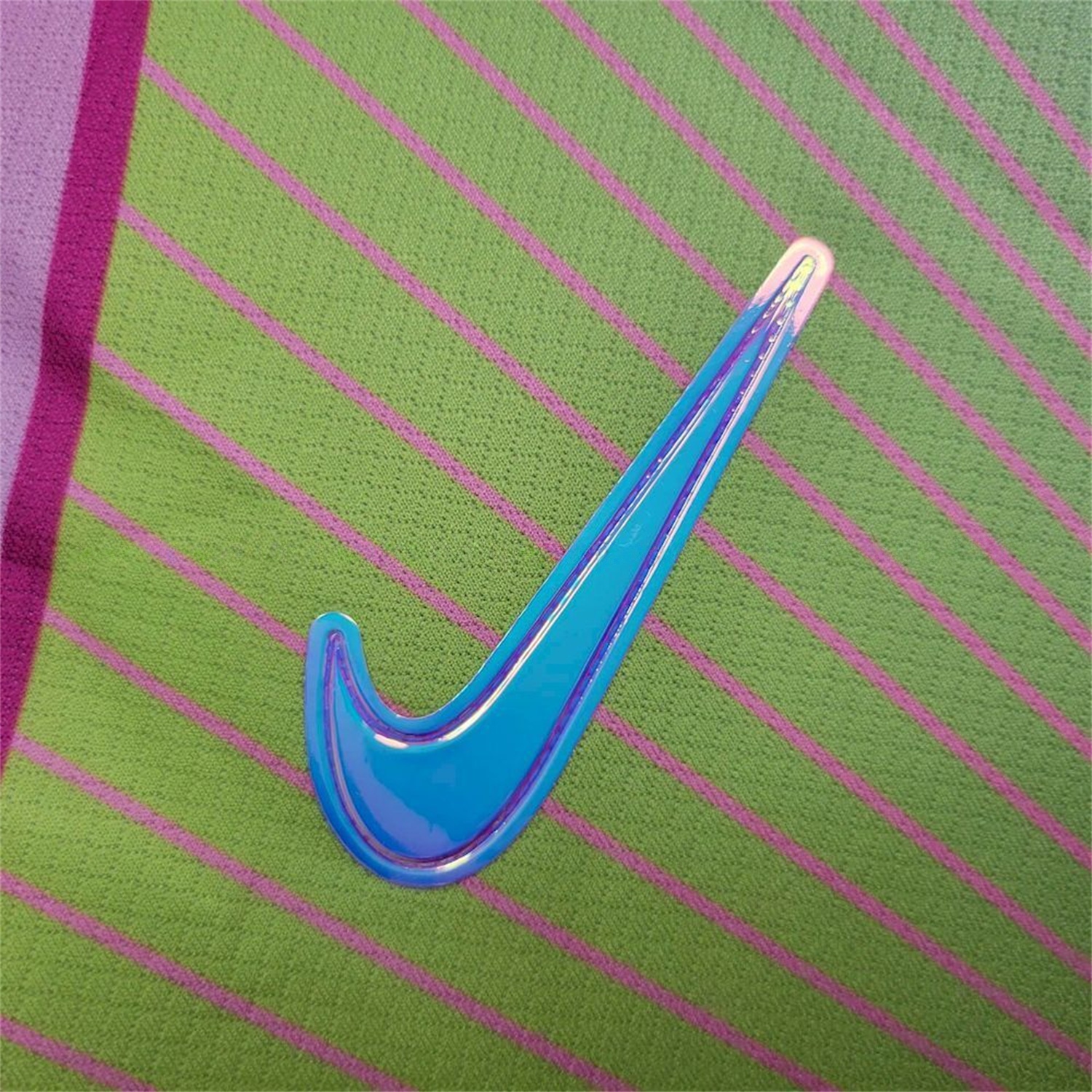 Barcelona 25-26 T90 Pink Lines Green And Blue Gradient Special Jersey - Fans Version - UnitedFutballJersey