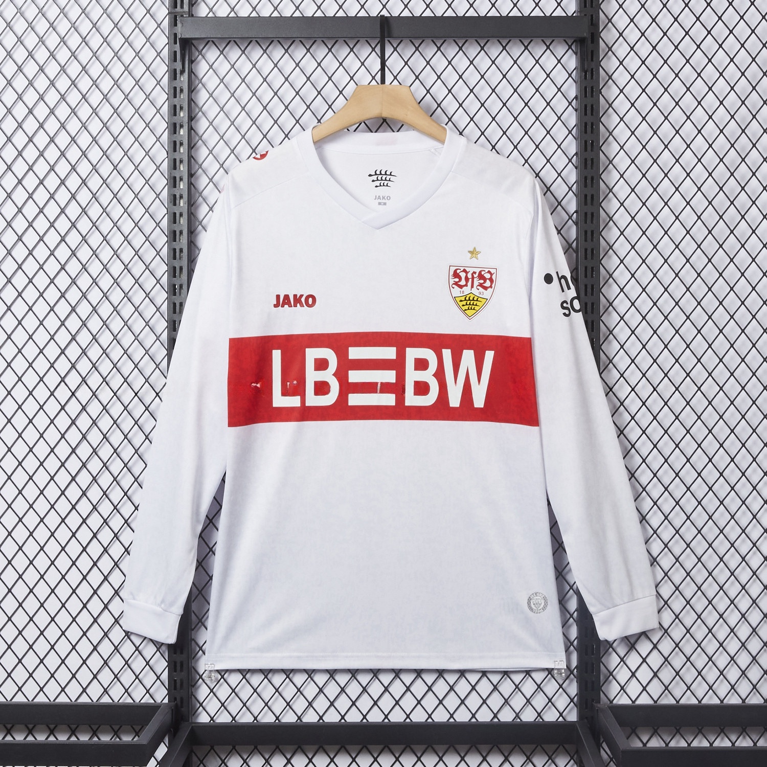 VfB Stuttgart 25-26 European Home Long Sleeves Jersey - Fans Version - UnitedFutballJersey