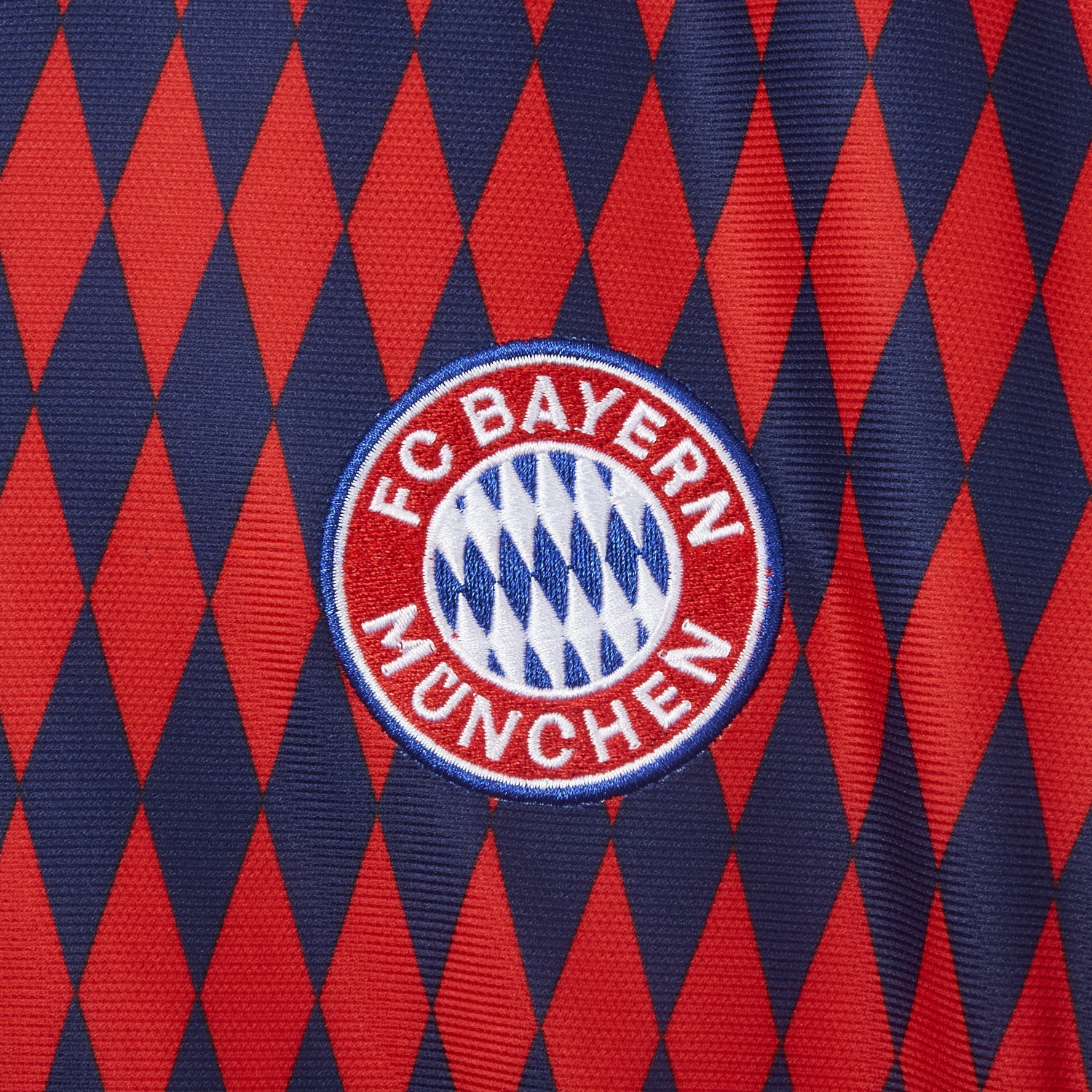 Bayern Munich 25-26 Trefoil Retro Style Red And Deep Blue Jersey - Fans Version - UnitedFutballJersey
