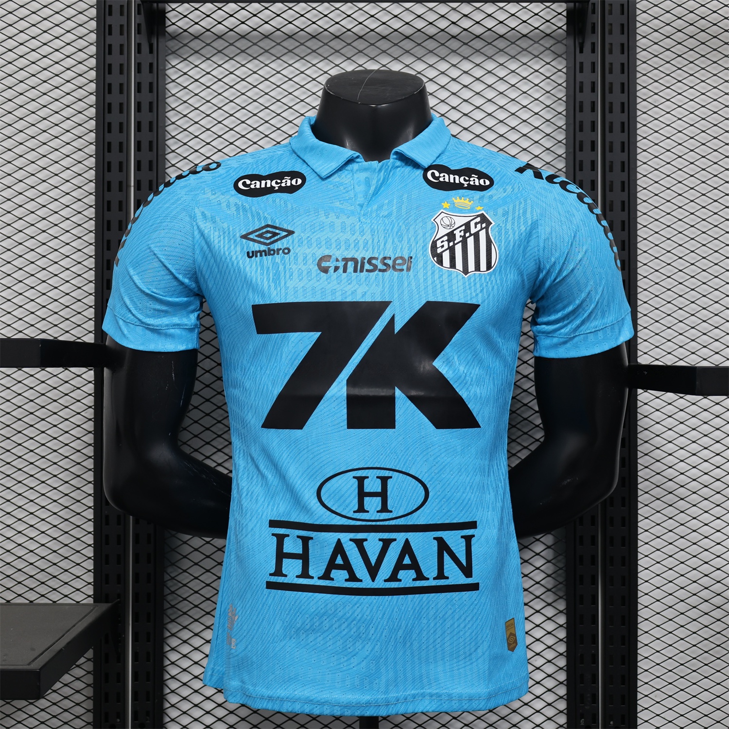 Santos 25-26 Third Blue Jersey - Play Version - UnitedFutballJersey