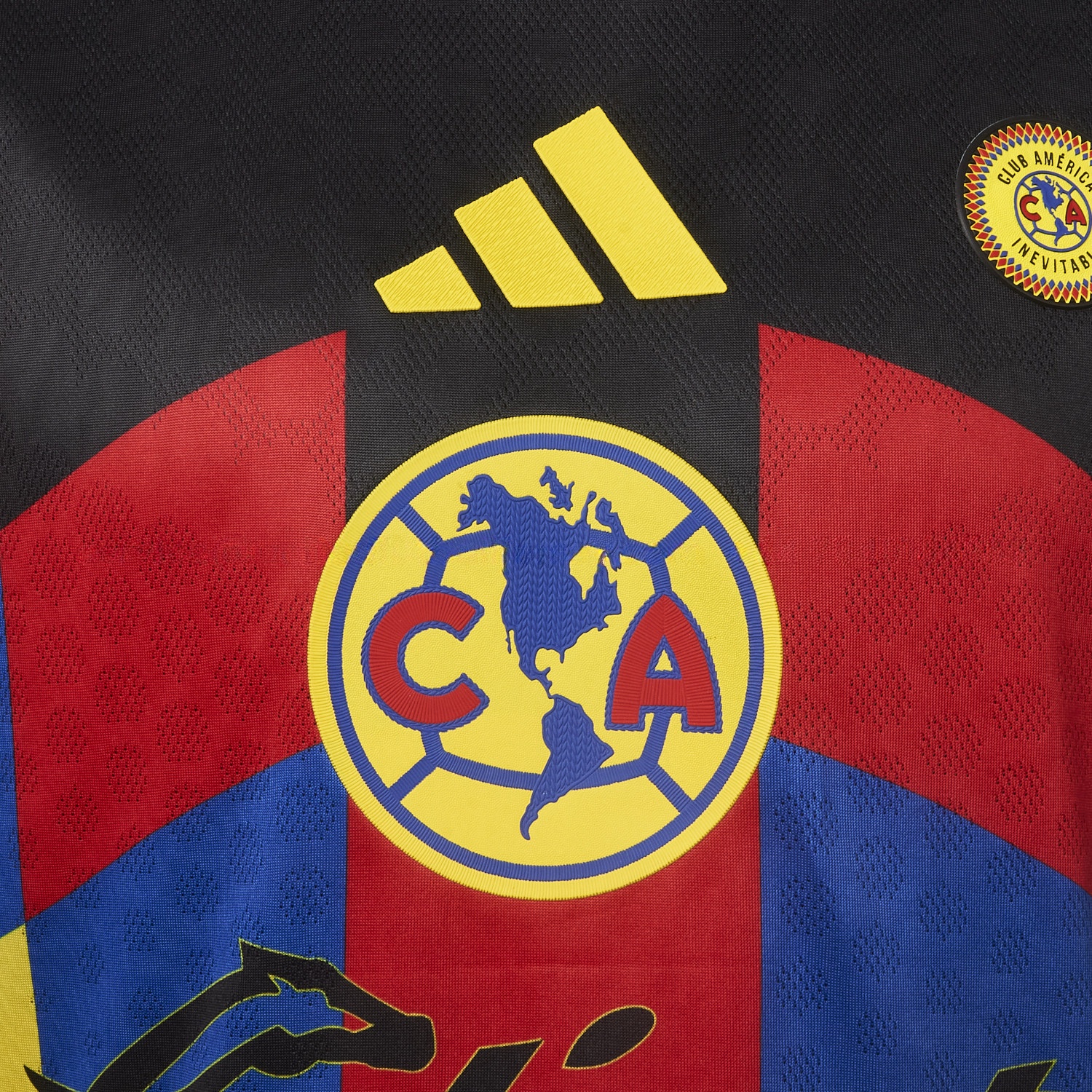 【Three-color Font】Club América 25-26 Home Yellow Jersey - Player Version - UnitedFutballJersey