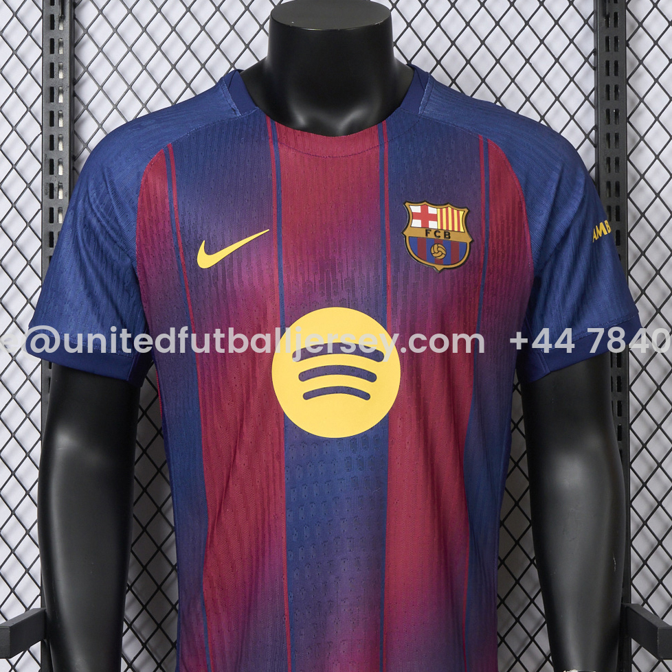 【Yamal Special Font】Barcelona 25-26 Home Jersey - Player Version - UnitedFutballJersey