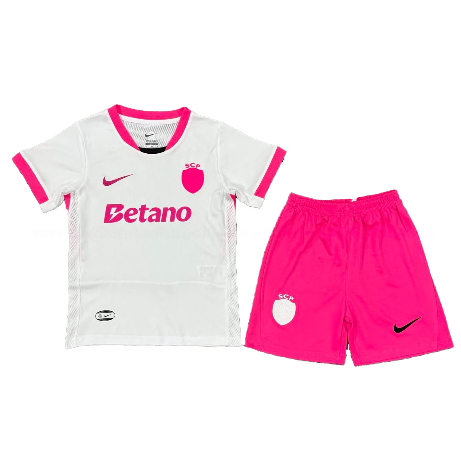 Sporting CP 25-26 Pink And White Special Kids Kit - UnitedFutballJersey