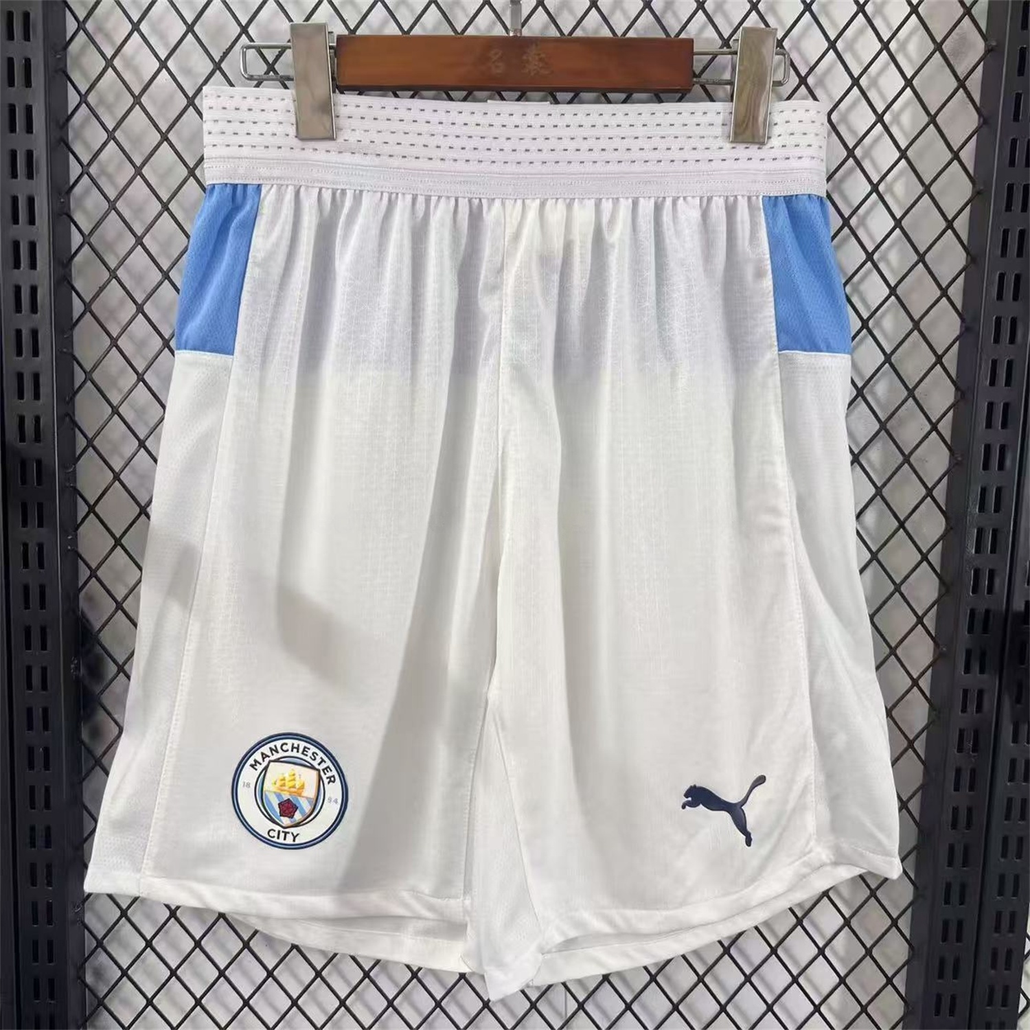 Manchester City 25-26 Home White Shorts - Player Version - UnitedFutballJersey