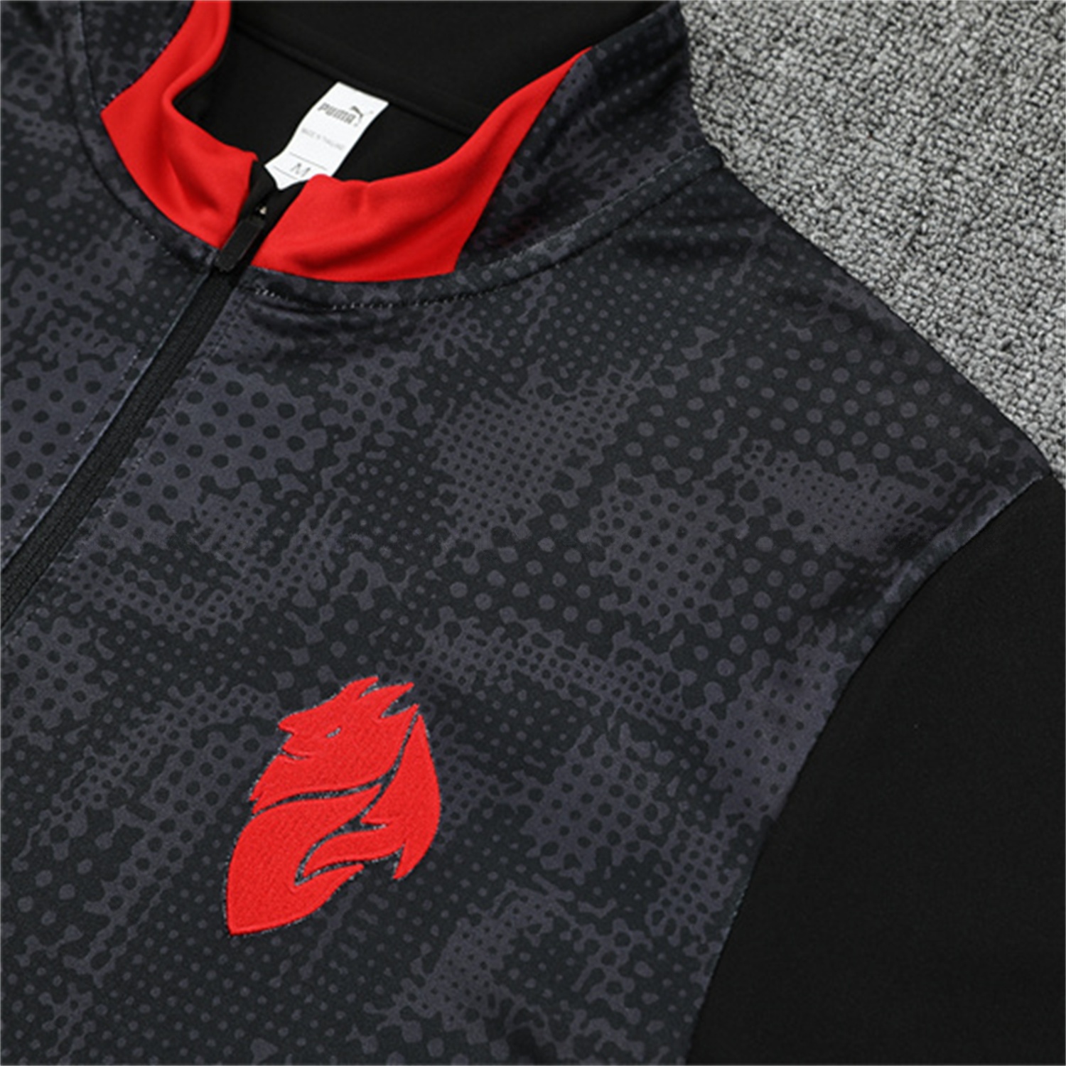 AC Milan 25-26 Kids Long Sleeve Training Set - Black Top & Black Pants - UnitedFutballJersey