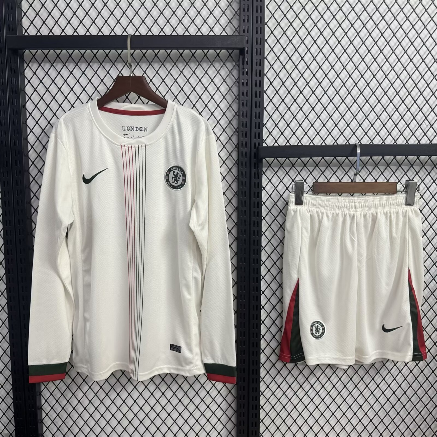 C.H.E.L.S.E.A 25-26 Away Long Sleeves Unsponsored Kids Kit - UnitedFutballJersey