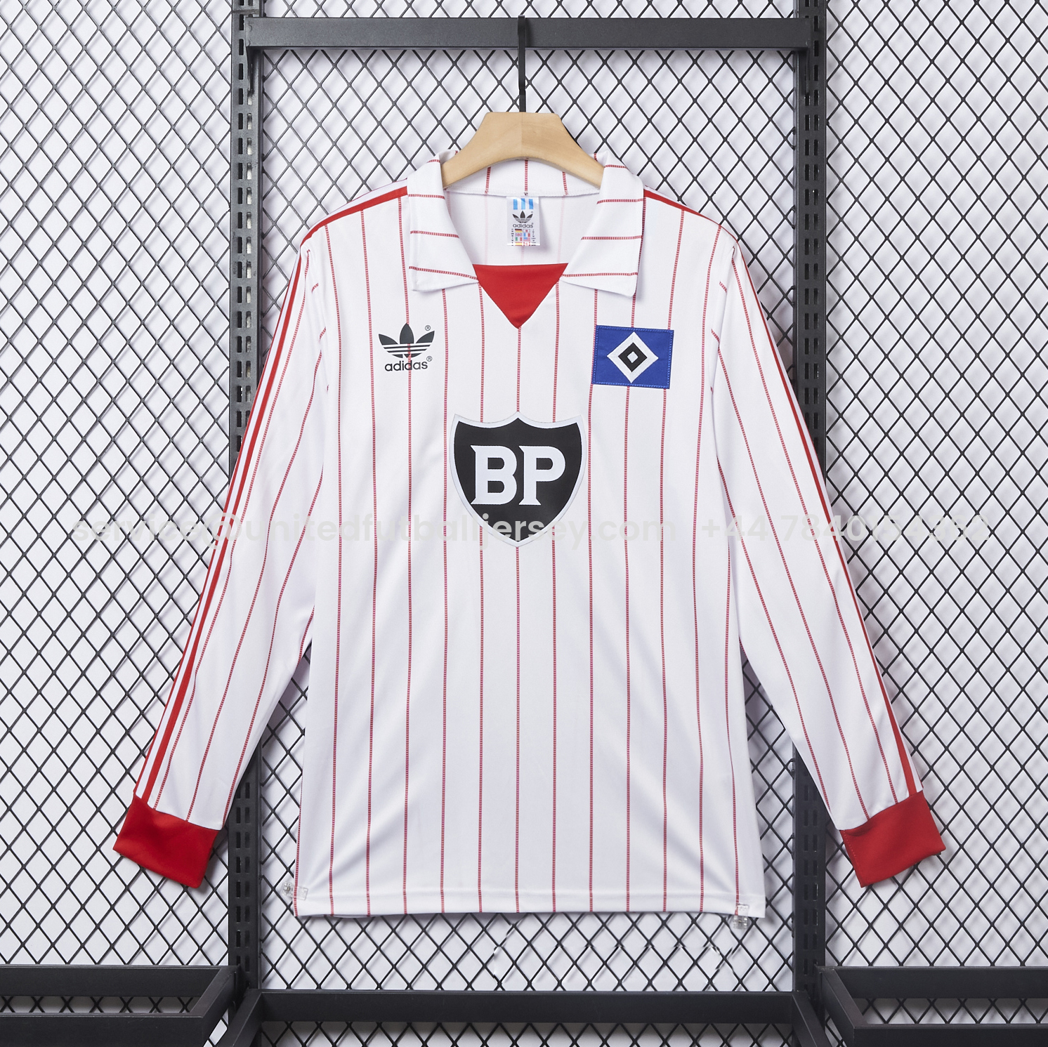 Retro Hamburger SV 1982-83 Home Long Sleeves Jersey - UnitedFutballJersey
