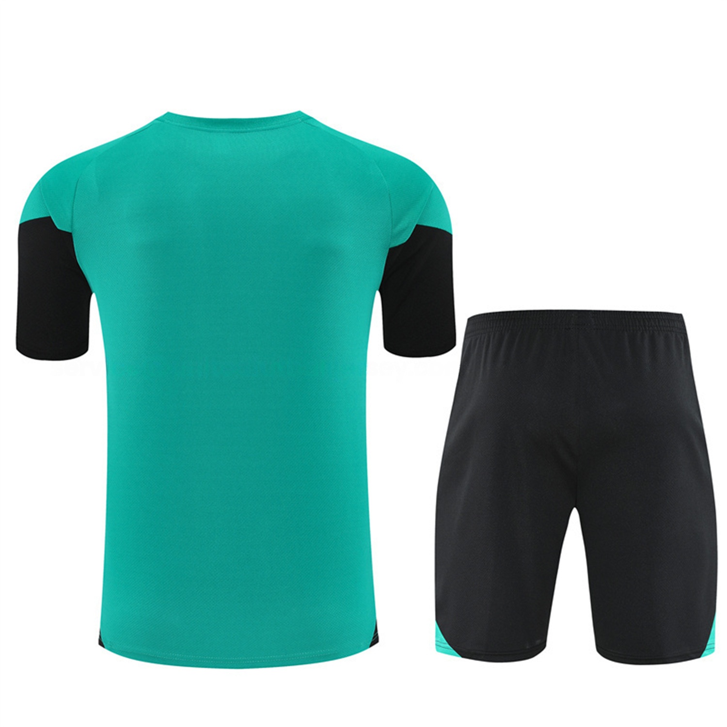 Arsenal 25-26 Kids Short-Sleeve Training Set - Green Top & Black Shorts - UnitedFutballJersey
