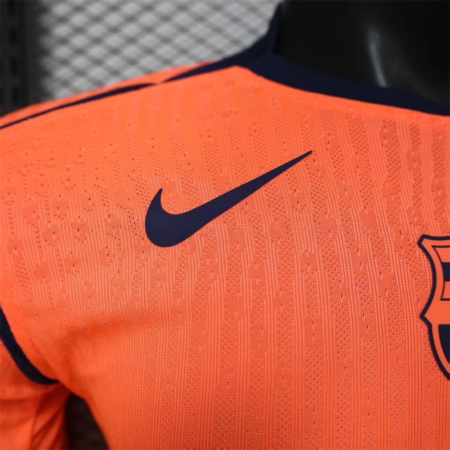Barcelona 25-26 Third Orange Long Sleeves Jersey - Player Version - UnitedFutballJersey