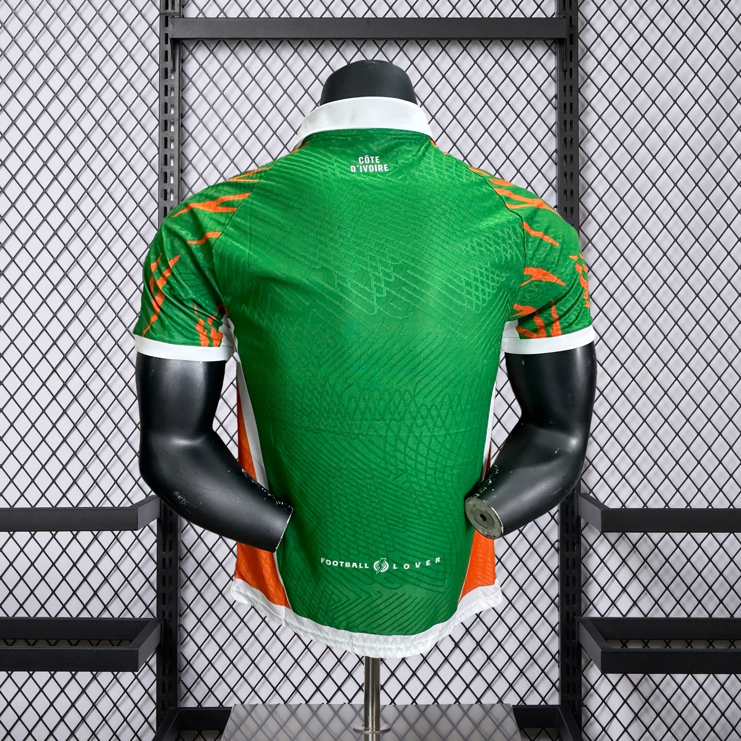 Ivory Coast 25-26 Elephant And Kid Green Jersey - Player Version - UnitedFutballJersey