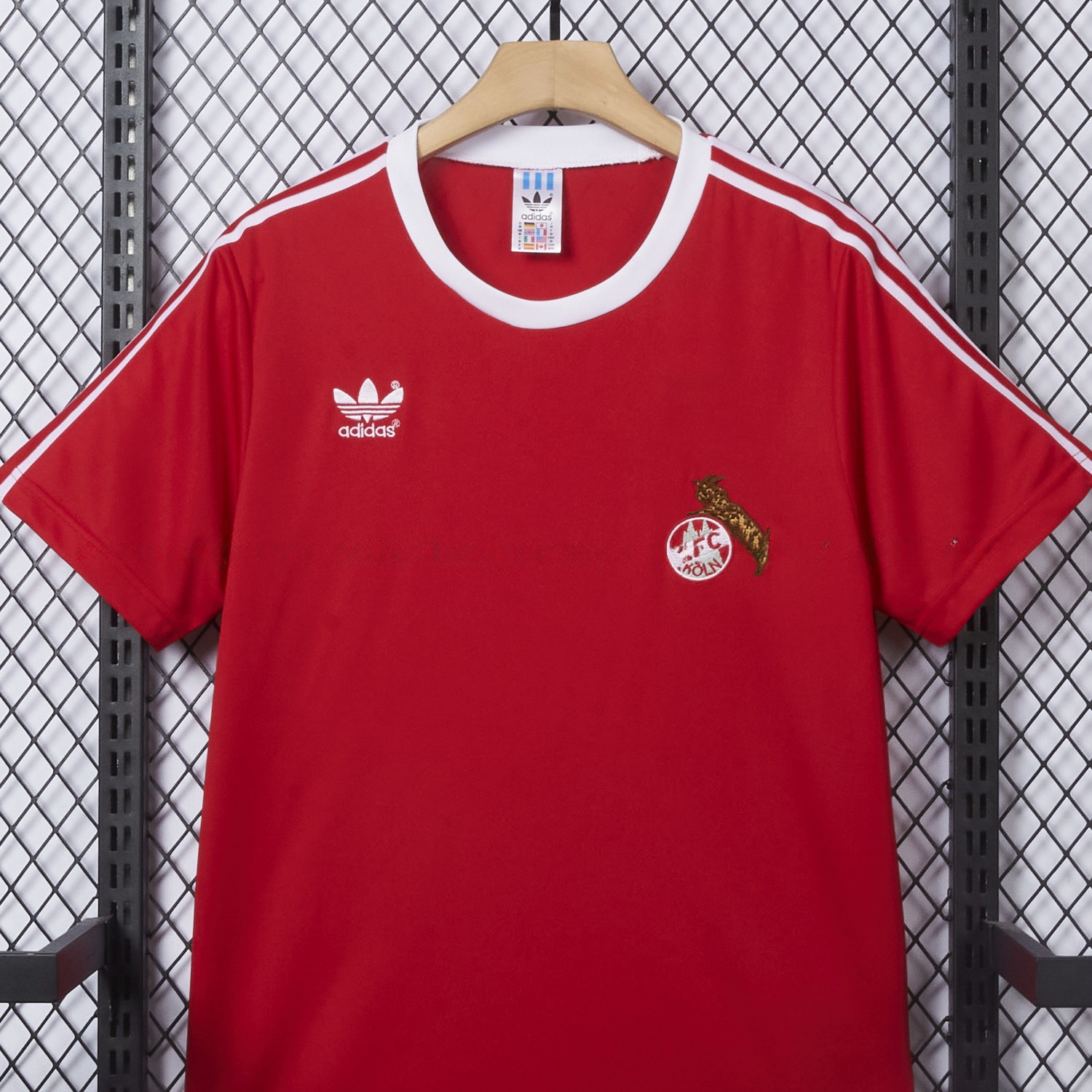 Retro 1. FC Köln 1977-78 Home Red Jersey - UnitedFutballJersey