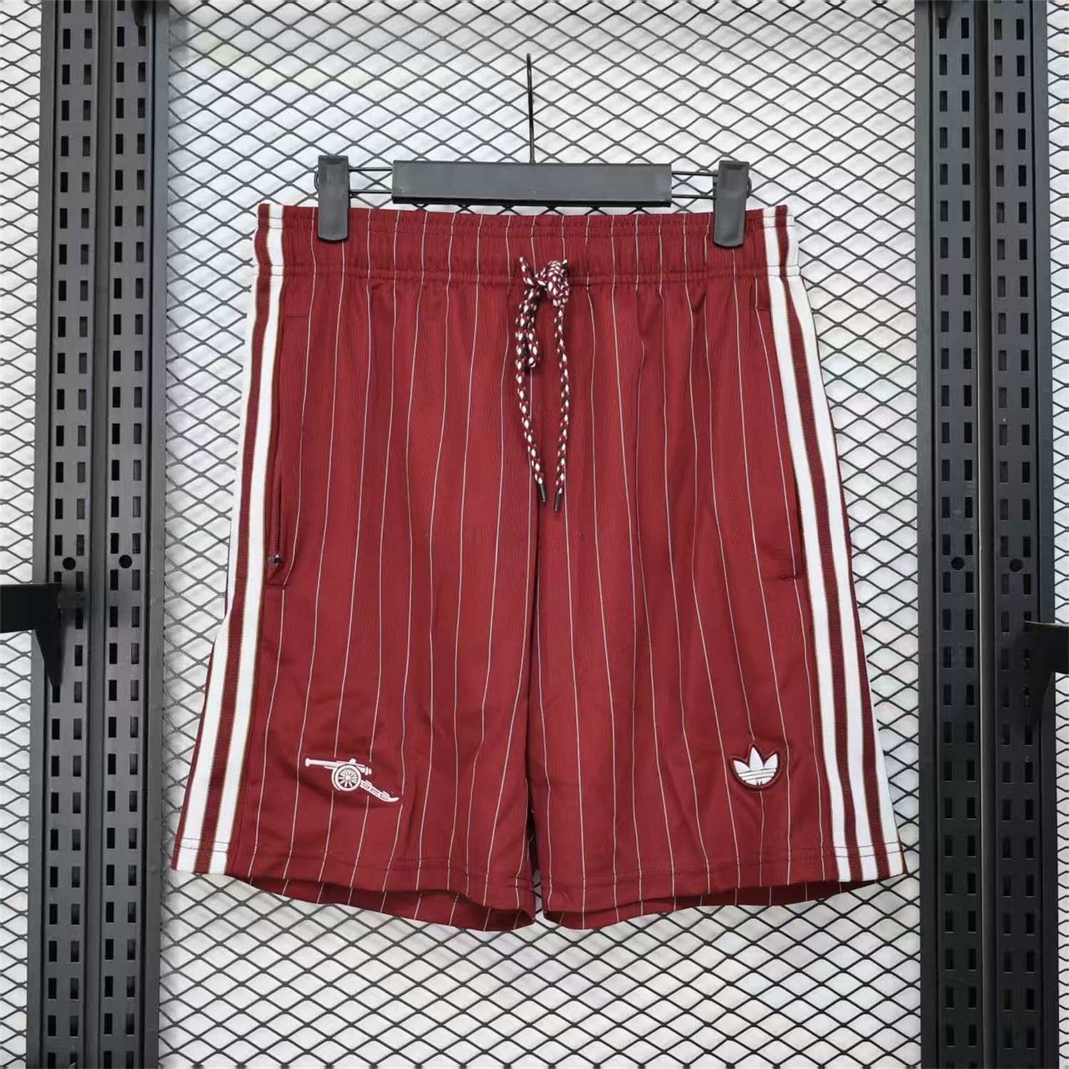 Arsenal 25-26 Trefoil Red Travel Shorts - Player Version - UnitedFutballJersey