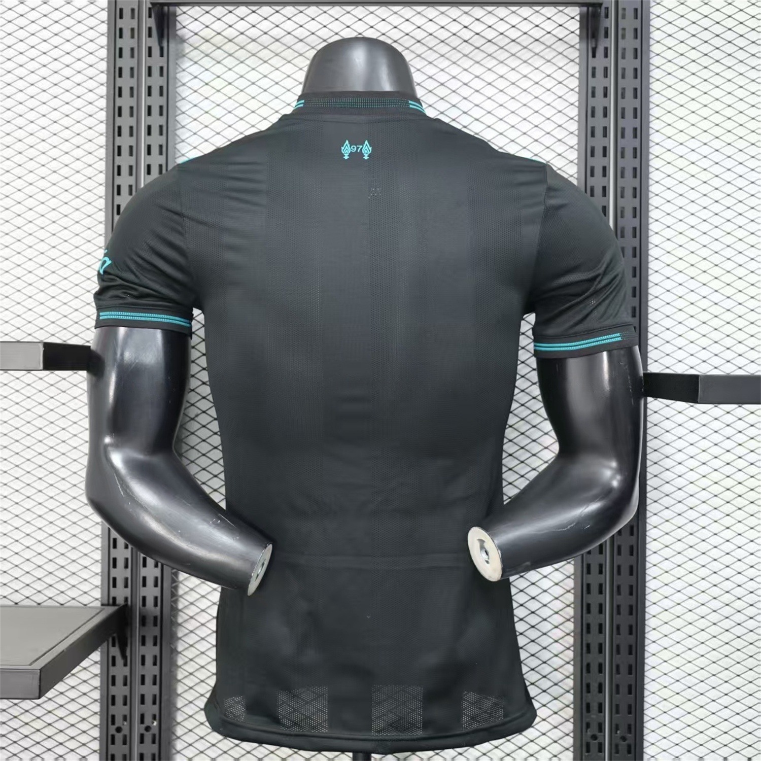 Liver.pool 25-26 Black Special Cyan Sponsor Jersey - Player Version - UnitedFutballJersey