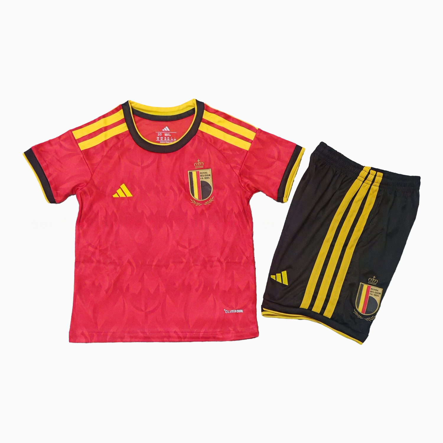 Belgium 25-26 Home (Informal-release Version) Kids Kit - UnitedFutballJersey