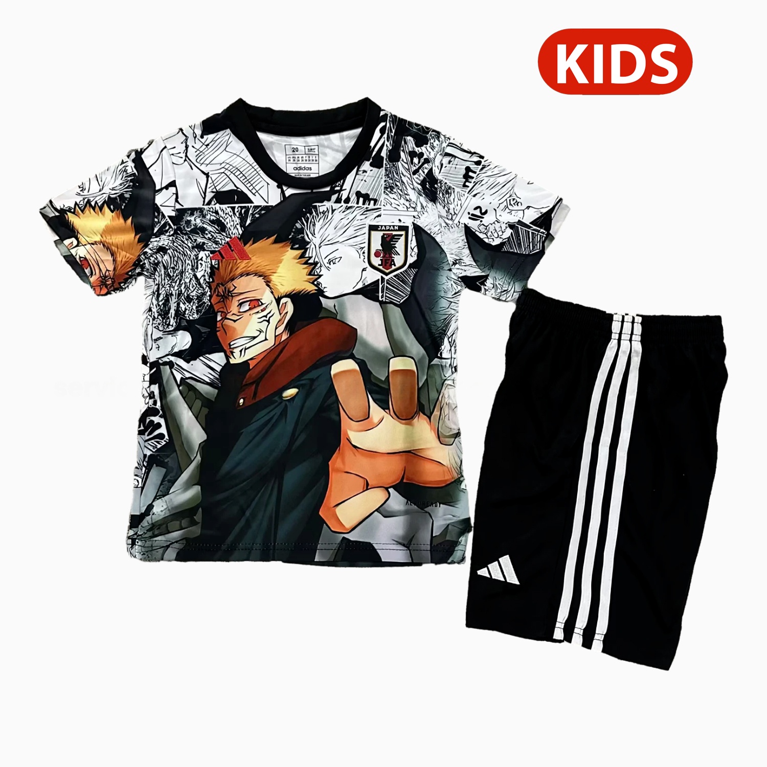 Japan 2024 Jujutsu Kaisen Itadori Yuji Special Edition Kids Kit - UnitedFutballJersey