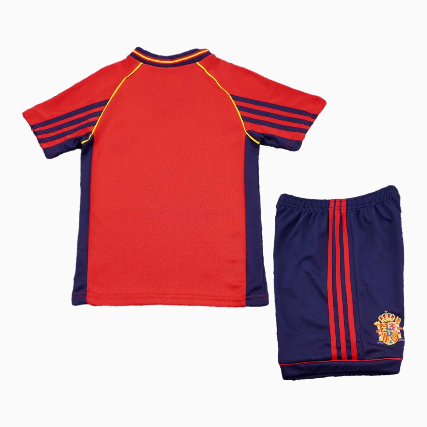 Retro Spain 1998-99 Home Kids Kit - UnitedFutballJersey