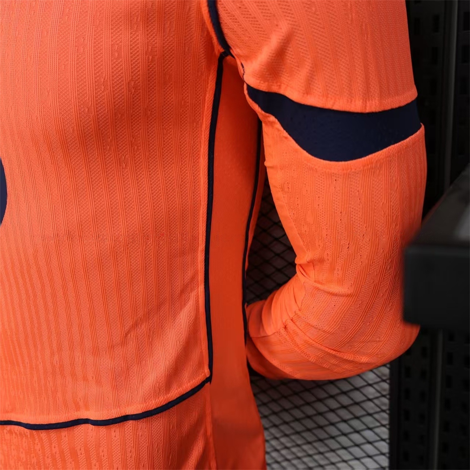 Barcelona 25-26 Third Orange Long Sleeves Jersey - Player Version - UnitedFutballJersey