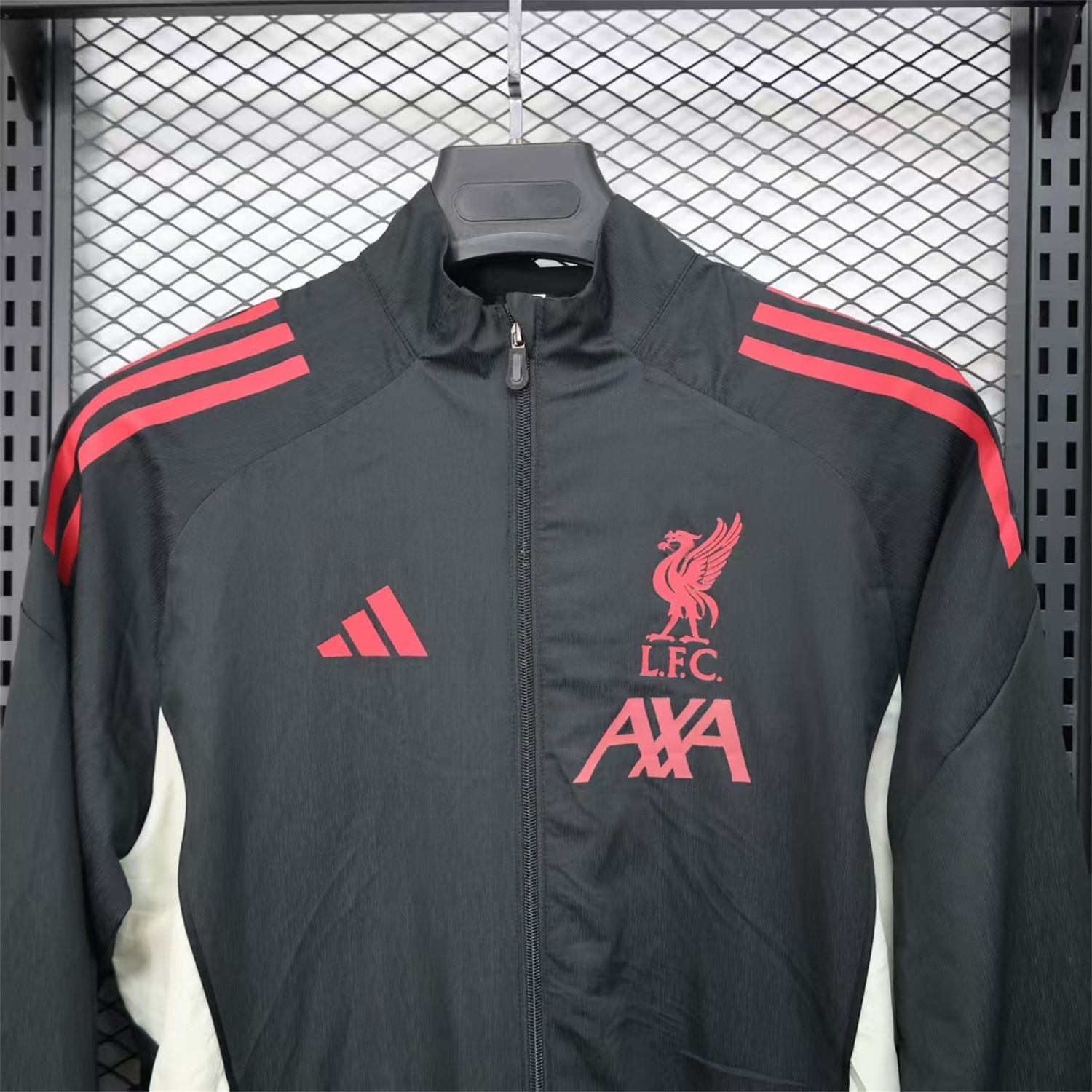 Liver.pool 25-26 Black Windbreaker Jacket - Deep Green - UnitedFutballJersey